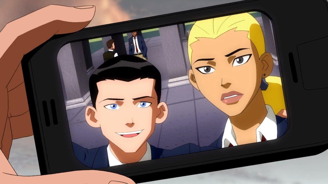 Young Justice (TV Show) smile Artemis Crock Dick Grayson TV Show Young Justice Image