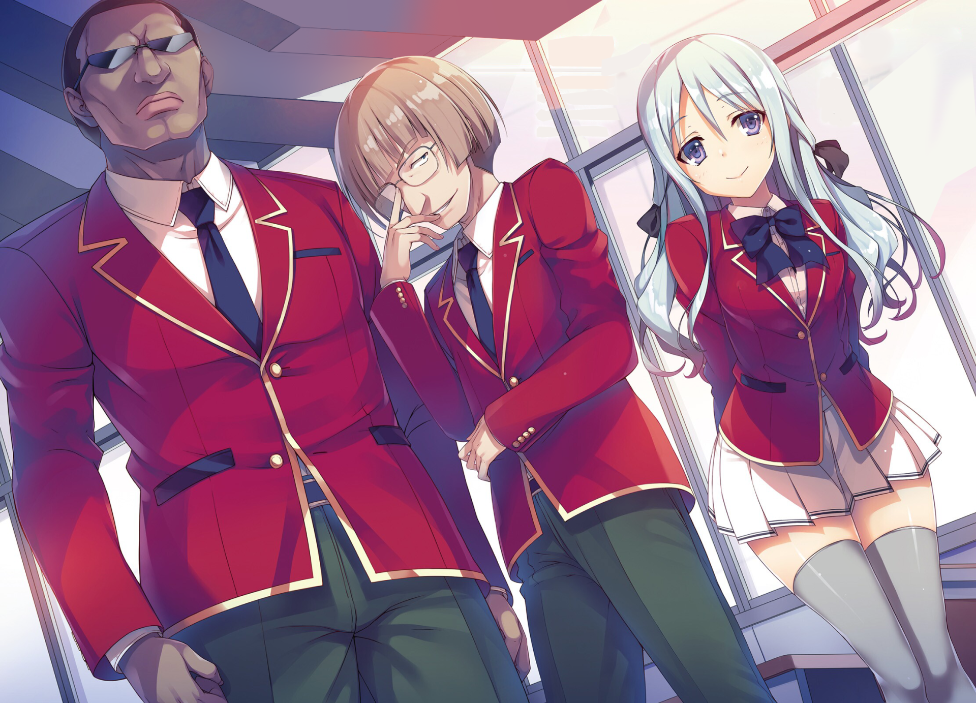 Download Satoru Kaneda Hiyori Shiina Albert Yamada Anime Classroom Of The Elite Image