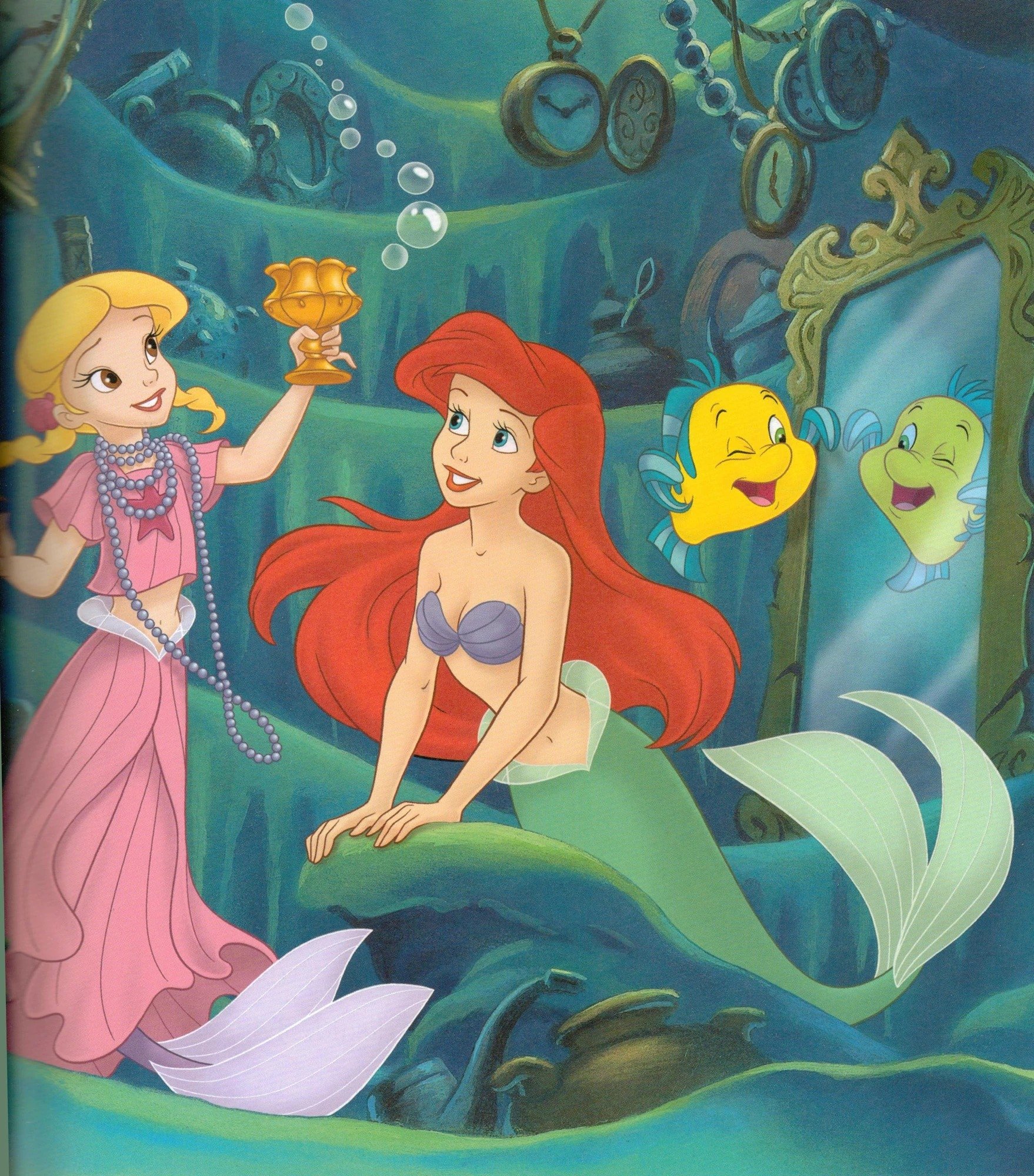 blonde red hair The Little Mermaid mermaid Flounder (The Little Mermaid) Coral (The Little Mermaid) Ariel (The Little Mermaid) Comic My Best Friend is Ariel Image