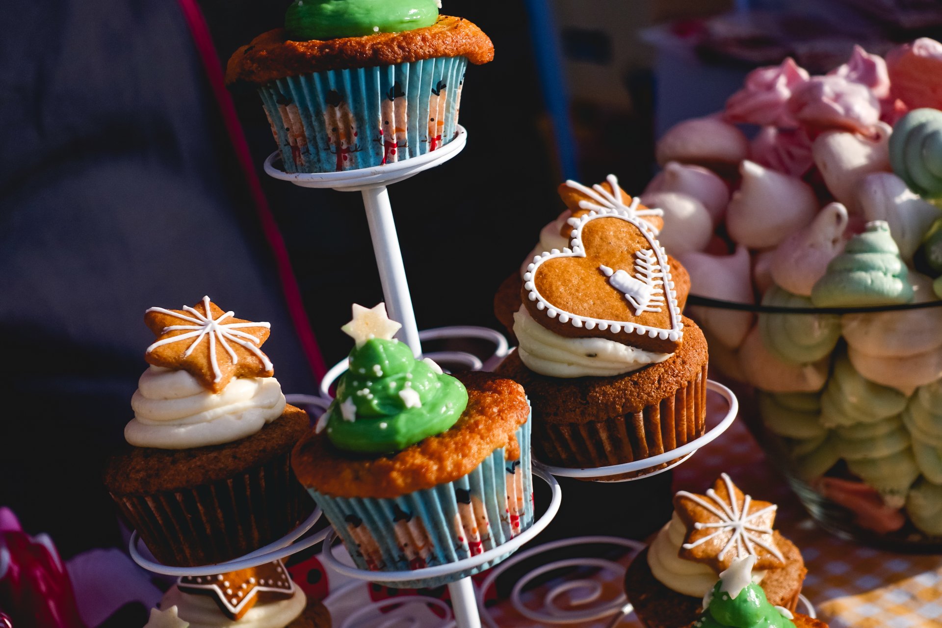  Christmas decorated muffins by Jakub Kapusnak