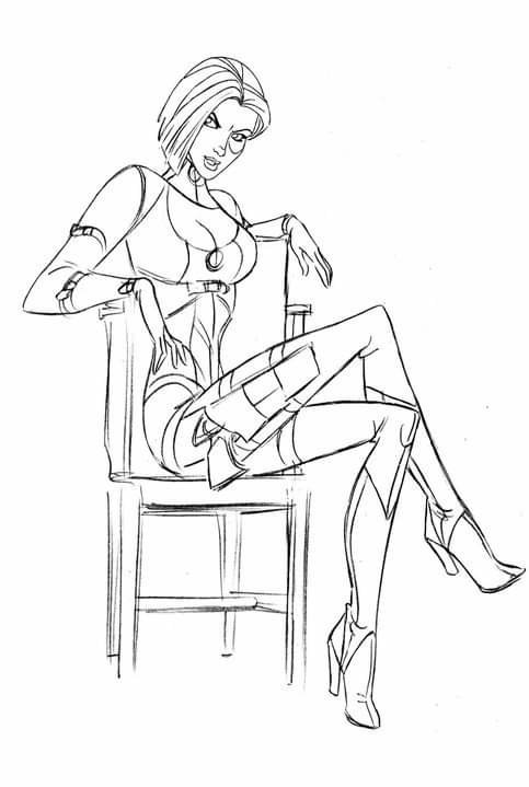 concept art Domino (Marvel Comics) TV Show Wolverine and the X-Men Image