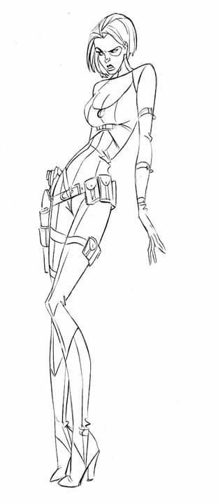 concept art Domino (Marvel Comics) TV Show Wolverine and the X-Men Image