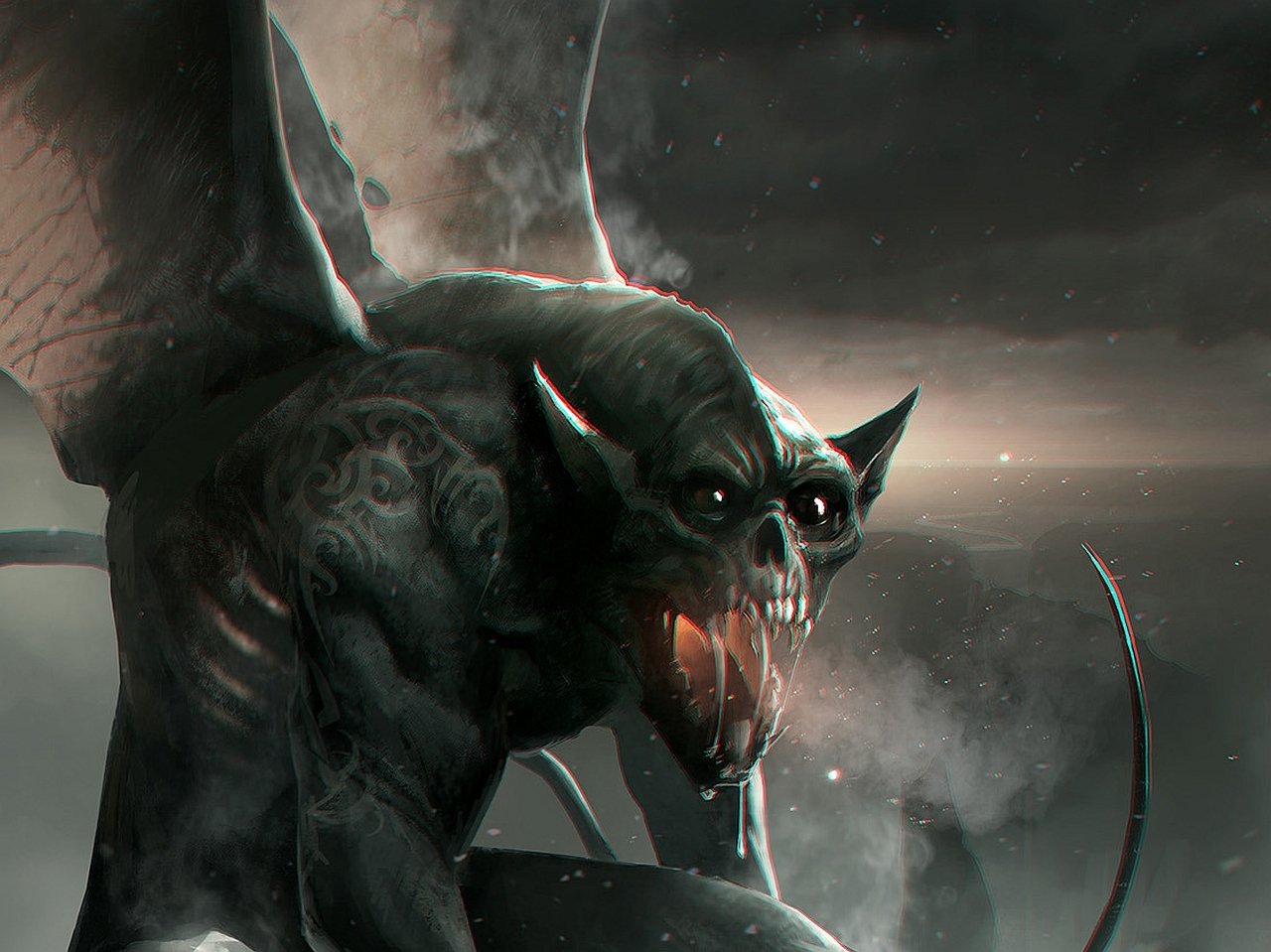 dark creature gargoyle Image