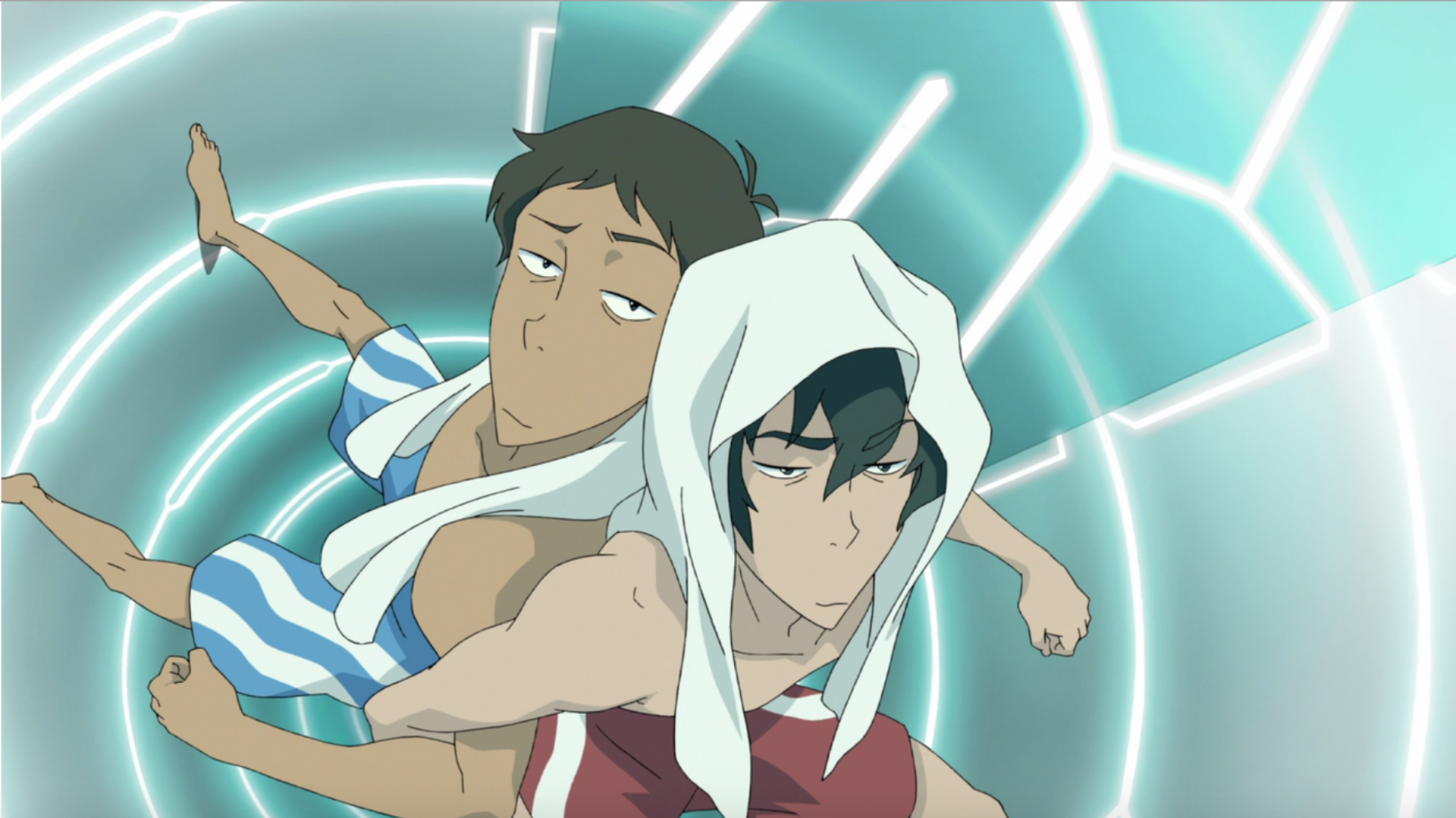 Download Keith Kogane Barefoot Shorts Lance (Voltron) Voltron Legendary Defender TV Show Image