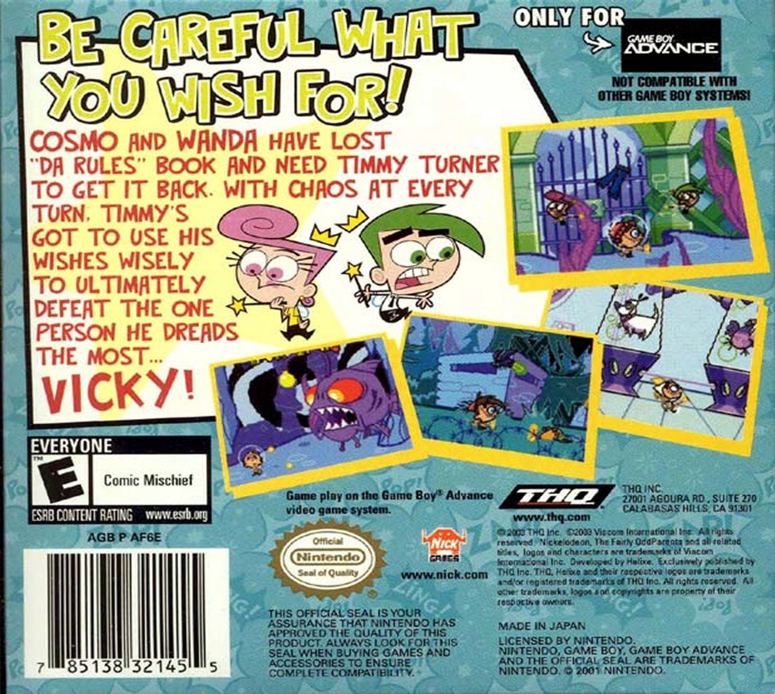 video game The Fairly OddParents: Breakin da Rules Image
