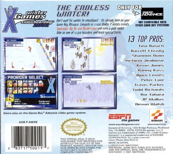 ESPN Winter X-Games Snowboarding 2002