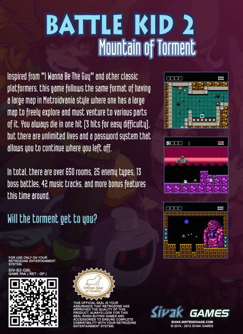 video game Battle Kid 2: Mountain of Torment Image