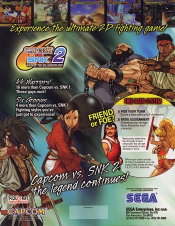 Capcom Vs. SNK 2: Mark of The Millennium 2001
