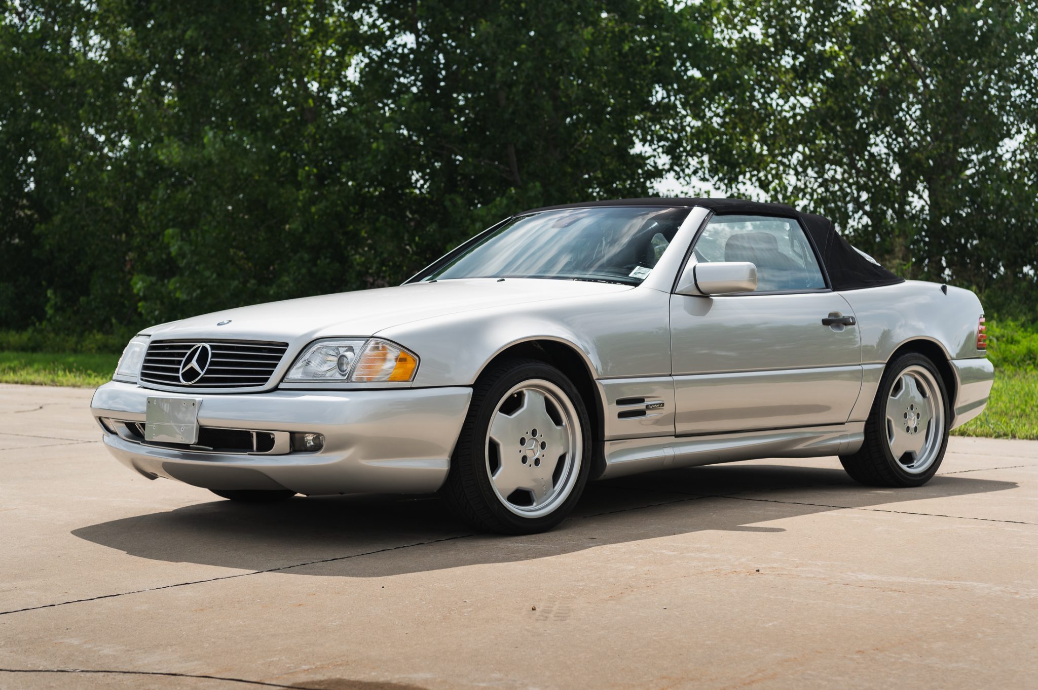 Download Car Silver Car Old Car Convertible Mercedes-Benz SL500 5.0 V8 ...