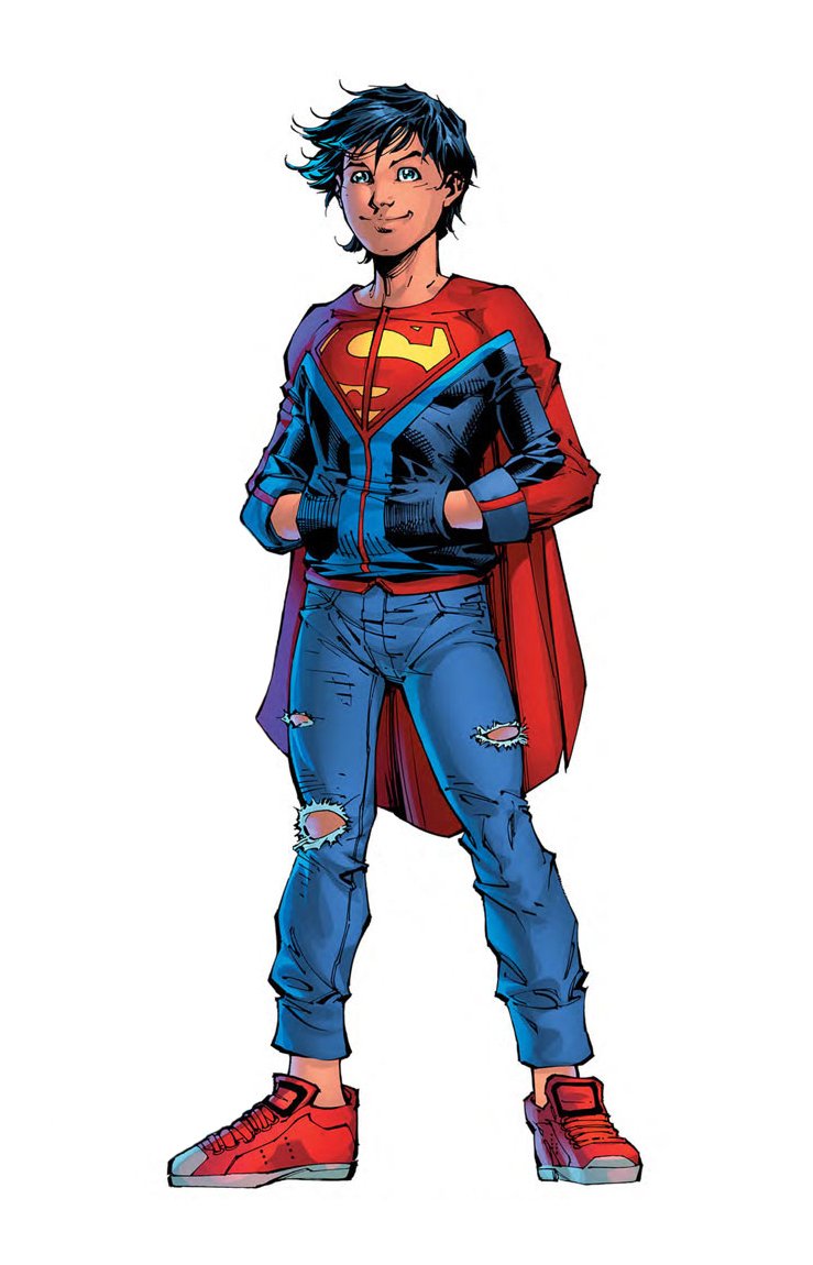 sneakers black hair blue eyes smile DC Comics Jon Kent Comic Superboy Image