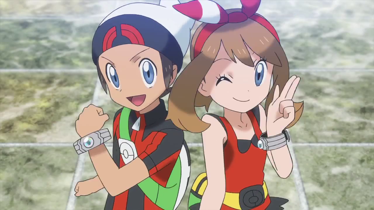 wink smile Pokémon Adventures Pokémon: Omega Ruby and Alpha Sapphire May (Pokémon) Brendan (Pokemon) video game Image