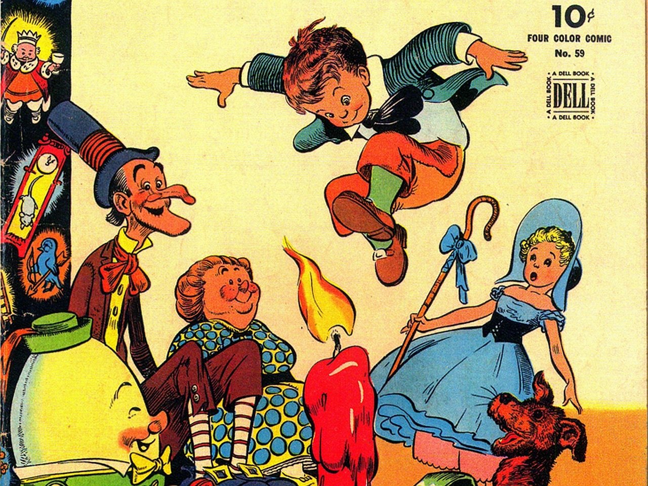 Comic mother goose and nursery rhymes Image