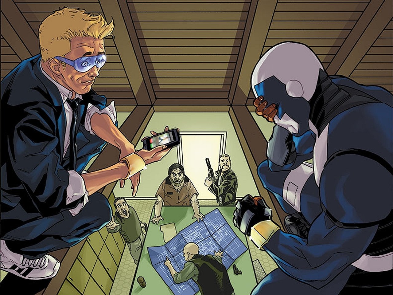 Comic Quantum and Woody Image