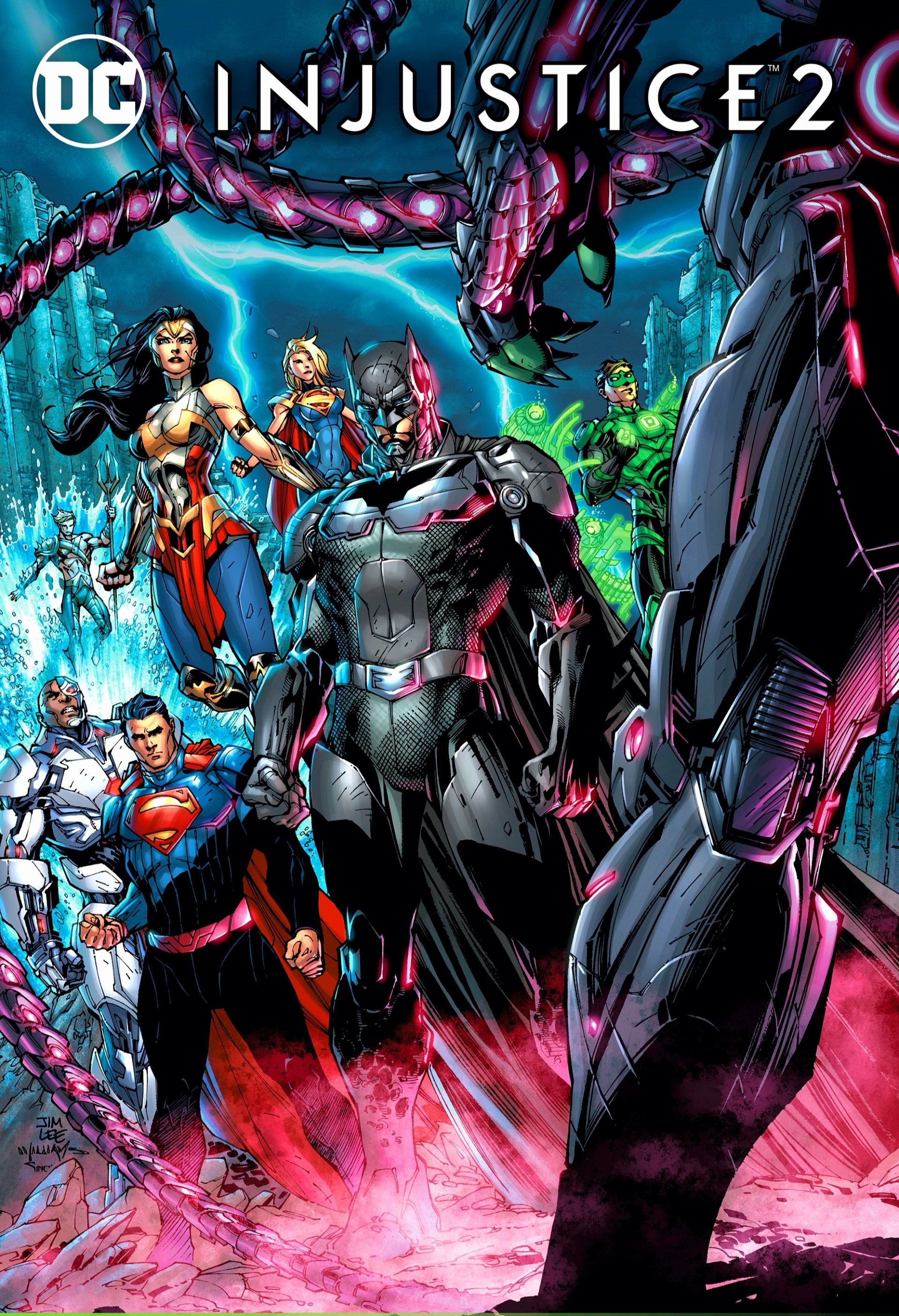Brainiac (DC Comics) Cyborg (DC Comics) Hal Jordan Green Lantern Aquaman Supergirl Superman Batman Wonder Woman DC Comics Comic Injustice 2 Image