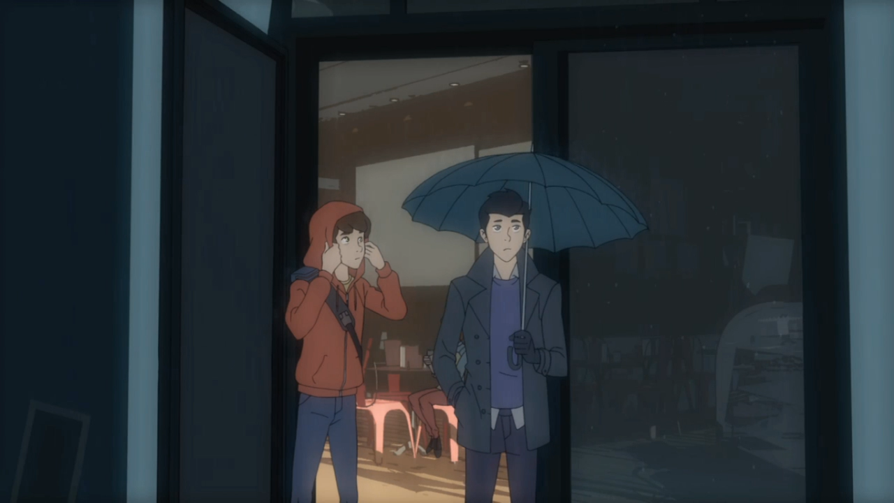 umbrella rain Harry Osborn Peter Parker TV Show Marvel's Spider-Man Image