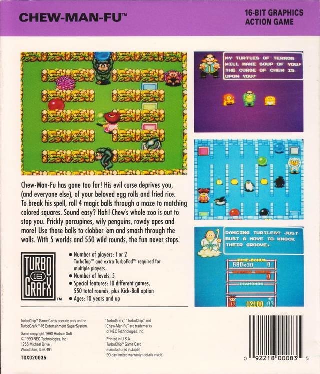 video game Chew Man Fu Image