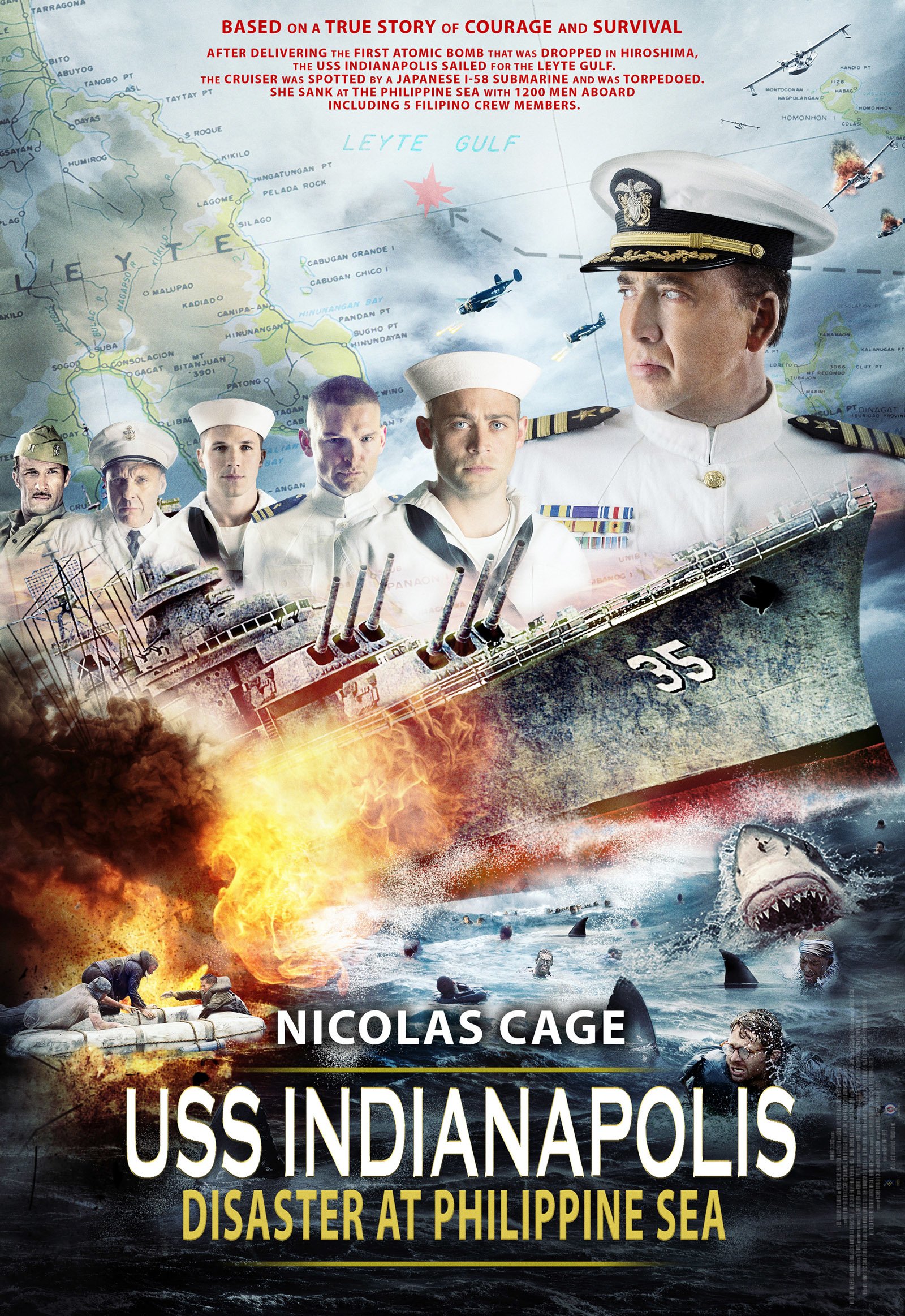  Nicolas Cage in USS Indianapolis: Men of Courage