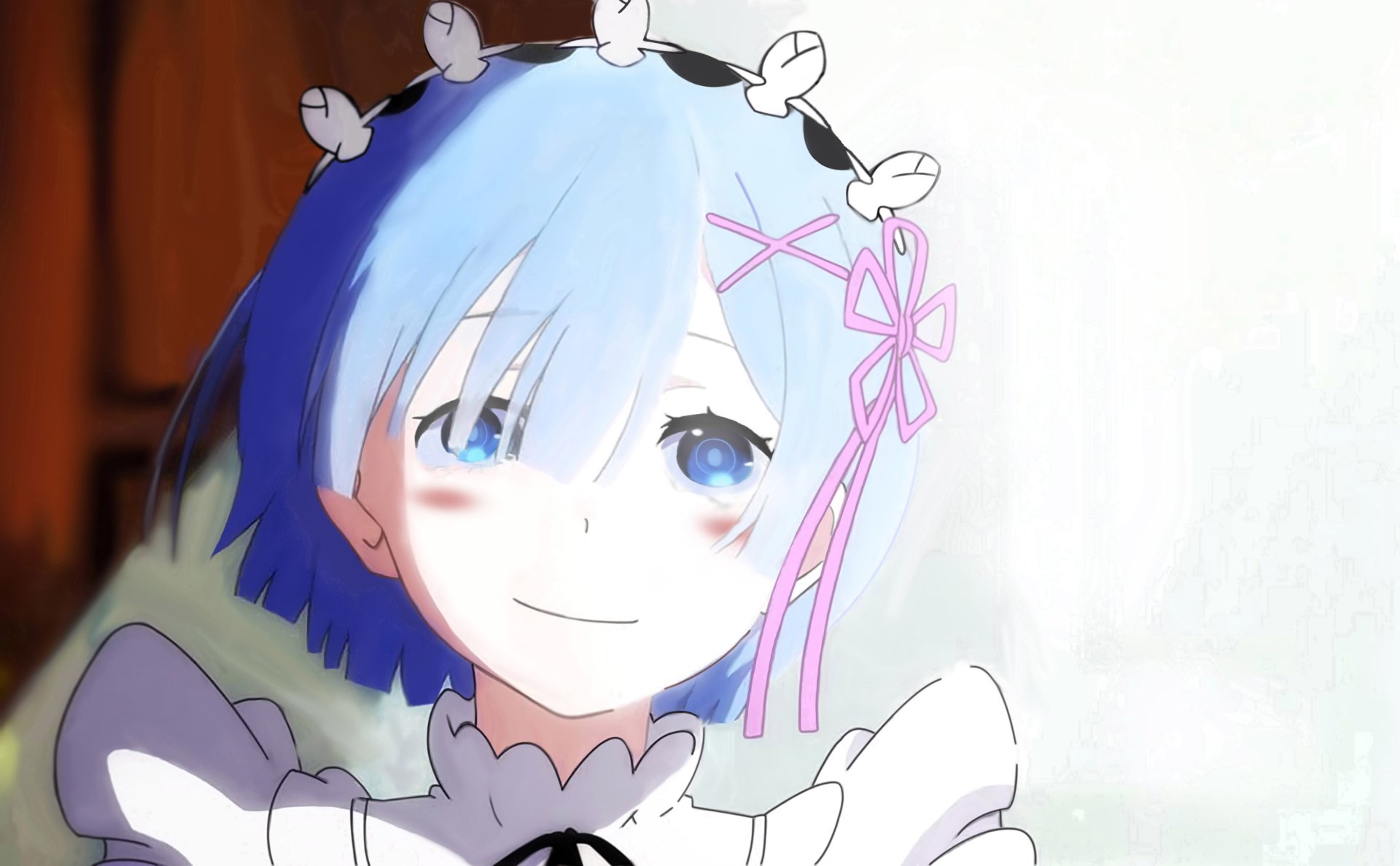 Rem Smiling With Tear In Her Eyes. Image - Id: 388546 - Image Abyss