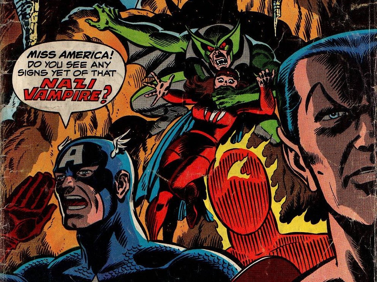 Miss America (Marvel Comics) Captain America Comic The Invaders Image
