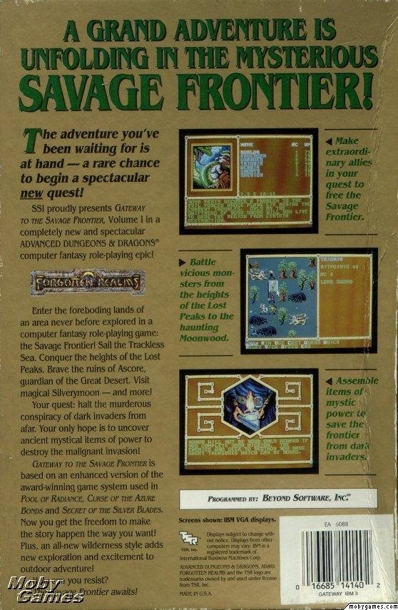 video game AD&D Savage Frontier Vol. I: Gateway to the Savage Frontier Image