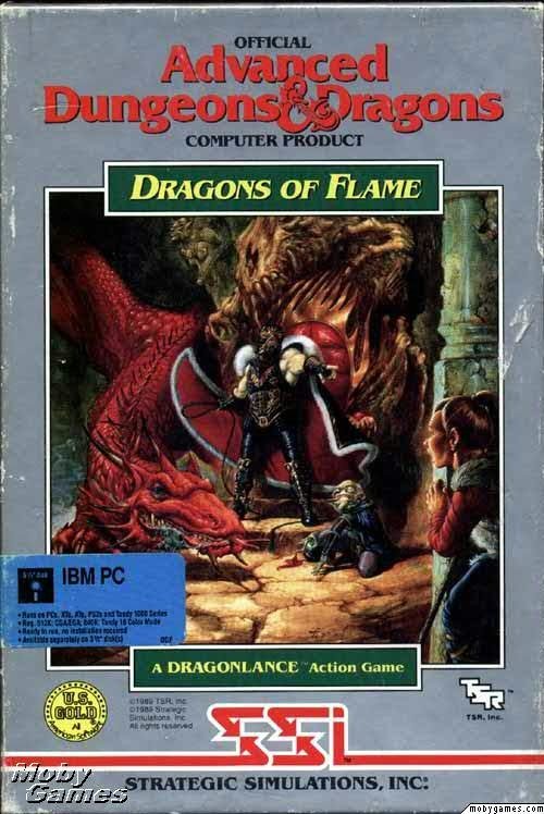 video game AD&D Dragons of Flame Image