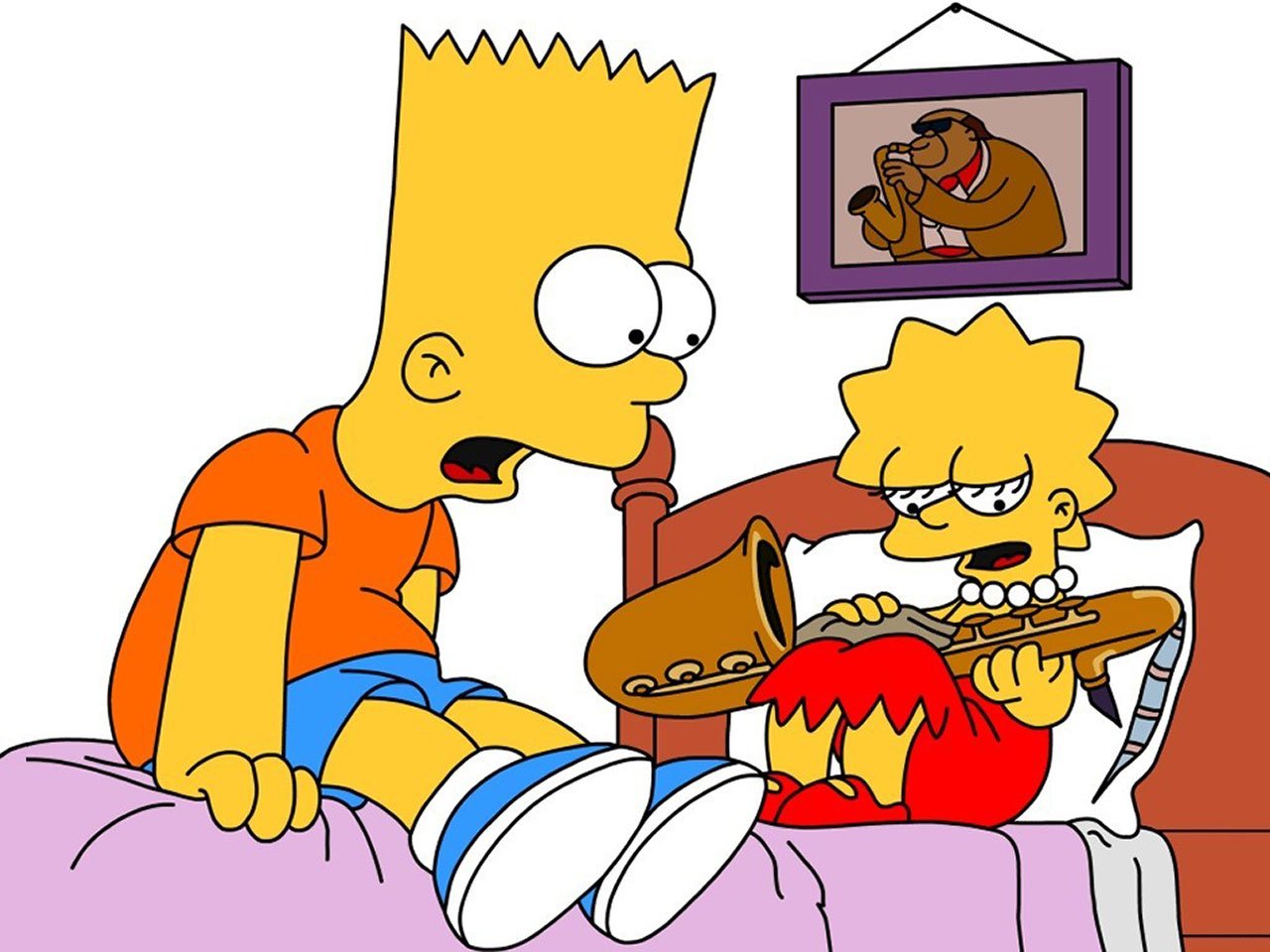 Bart Simpson Lisa Simpson TV Show The Simpsons Image