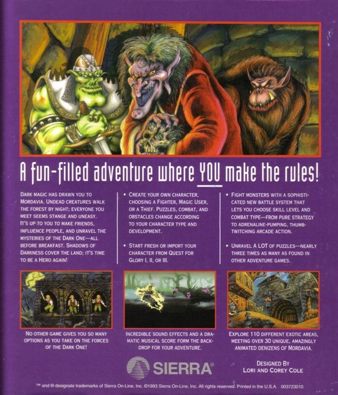 video game Quest For Glory IV: Shadows of Darkness Image
