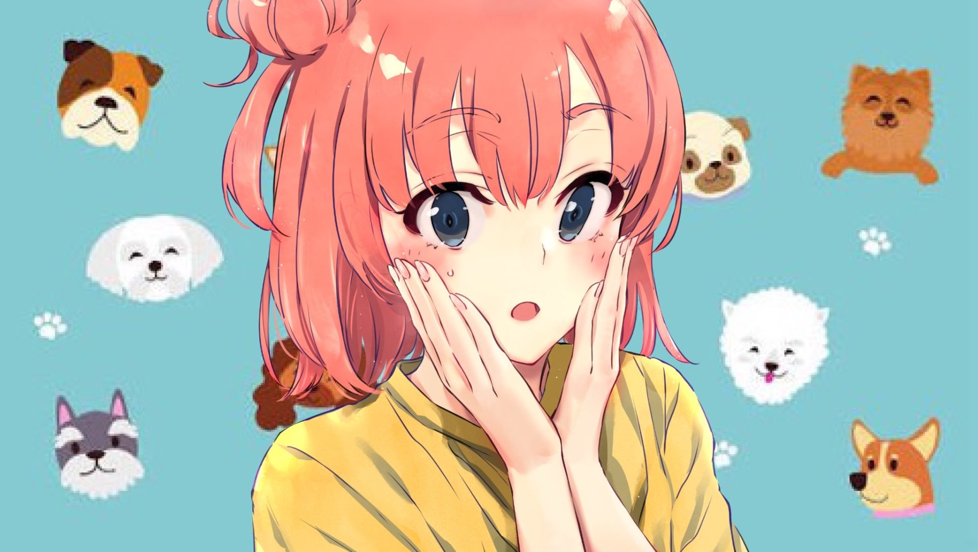 blue eyes pink hair Yui Yuigahama My Teen Romantic Comedy SNAFU Anime Image