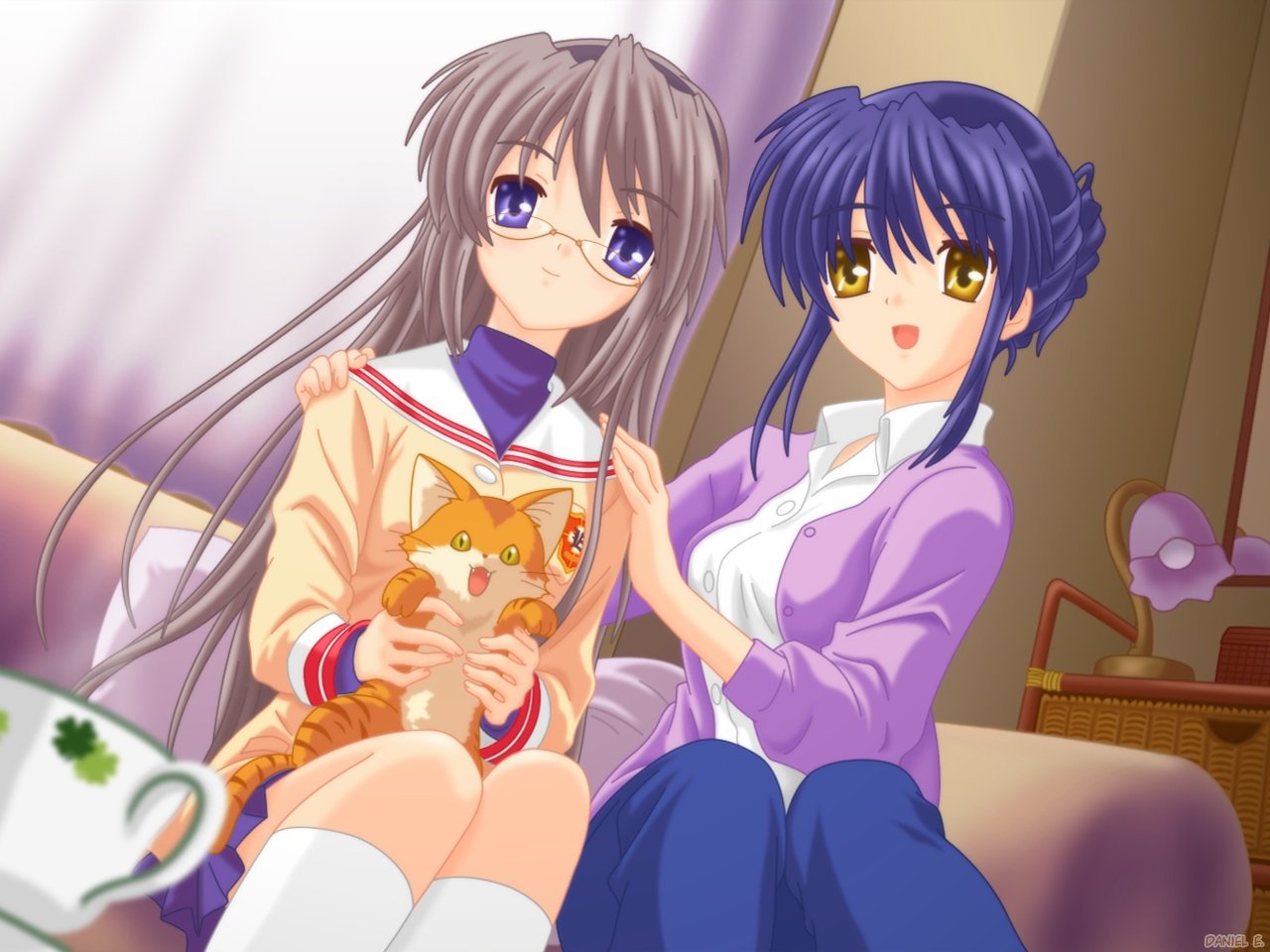 Tomoyo Sakagami Misae Sagara Katsuki Shima Anime Clannad Image