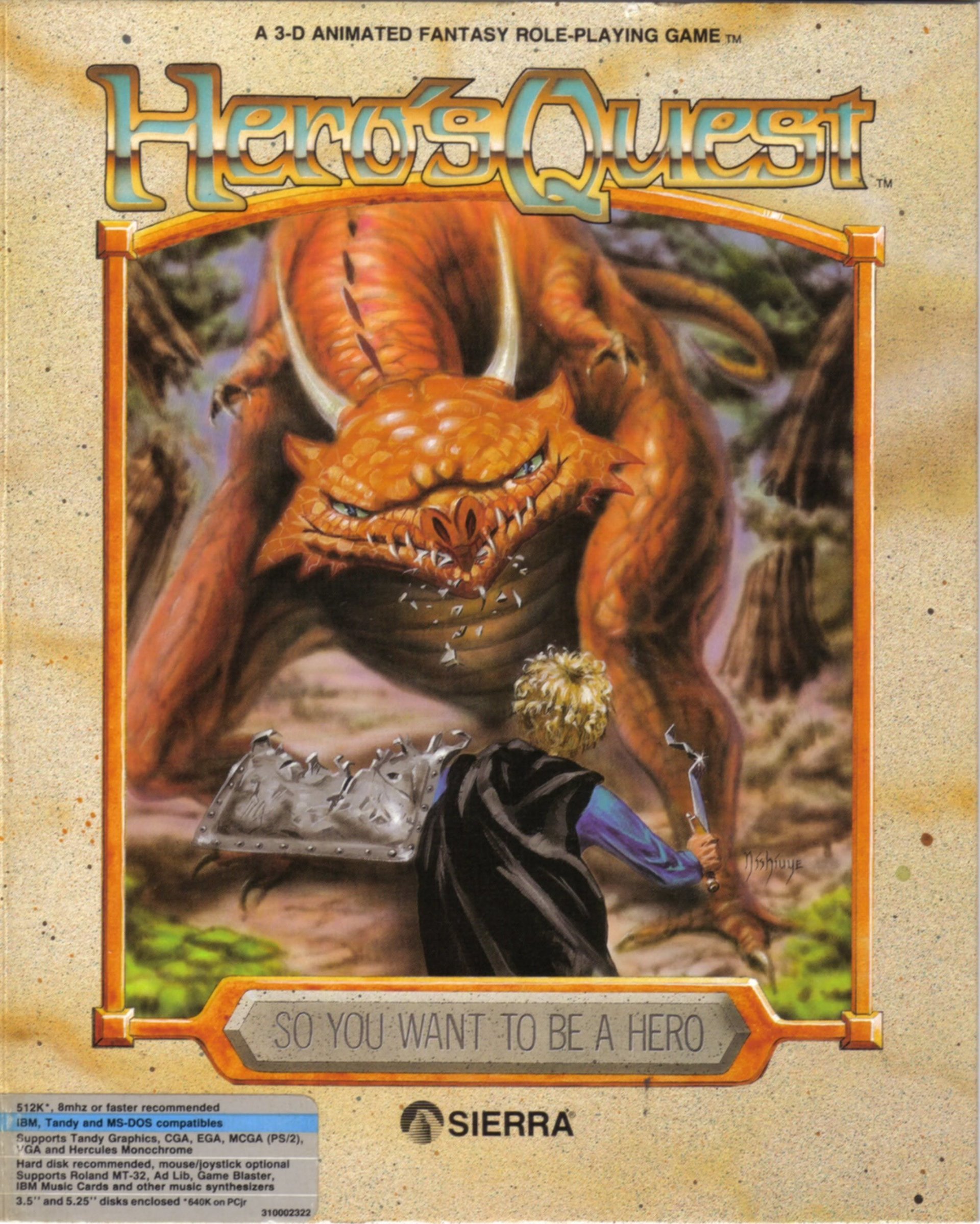 video game Hero's Quest: So You Want To Be A Hero? Image
