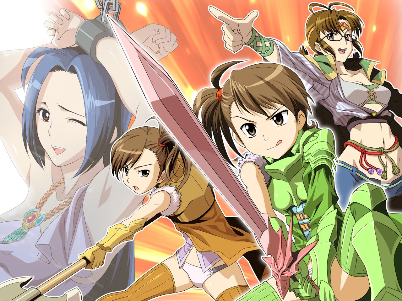 Ritsuko Akizuki Ami Futami Mami Futami Azusa Miura Anime The iDOLM@STER Image