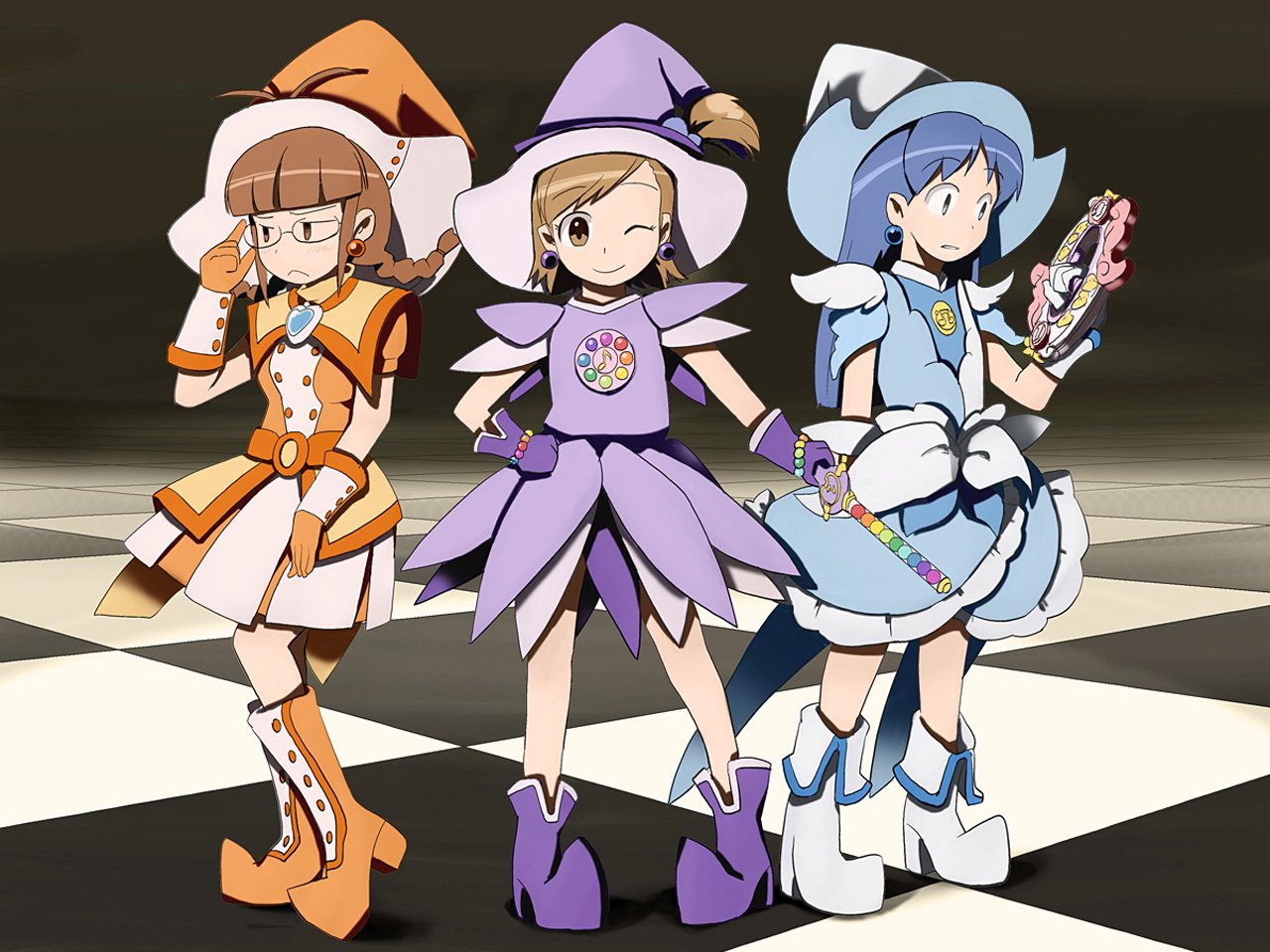 The iDOLM@STER Ojamajo Doremi Chihaya Kisaragi Mami Futami Ritsuko Akizuki Anime crossover Image