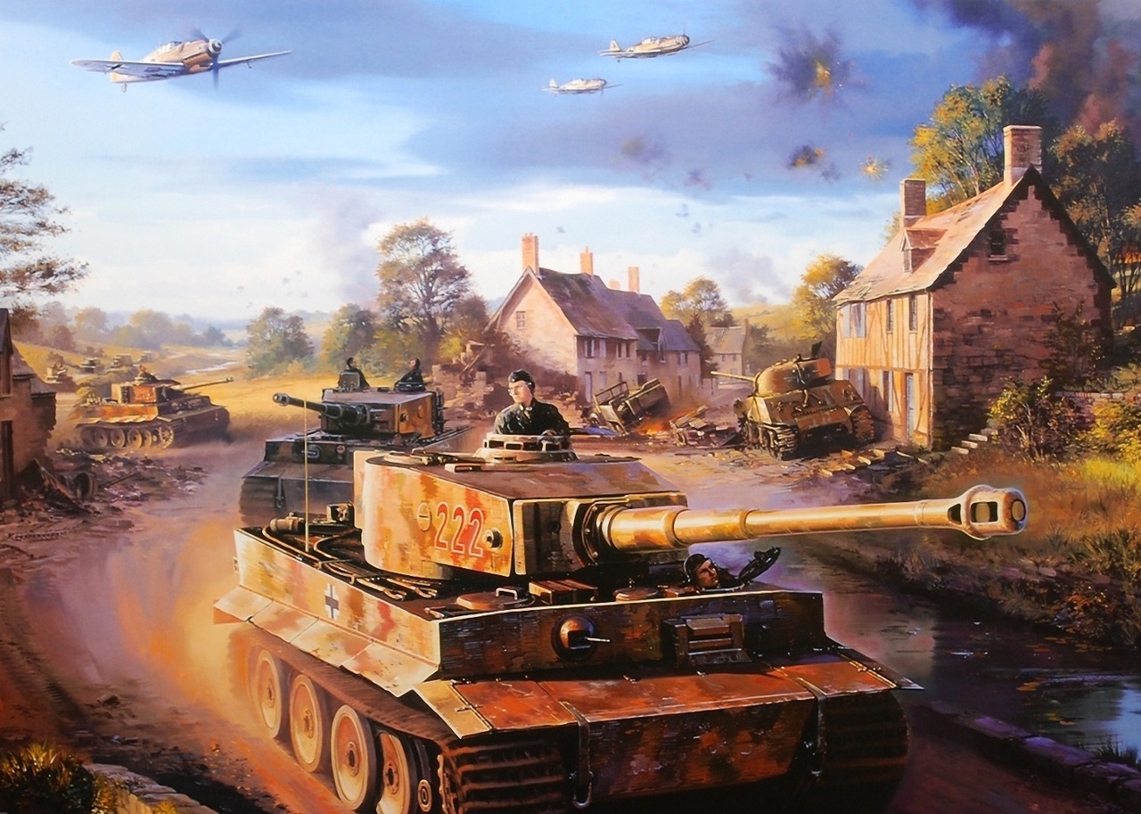 Tigers in Normandy by Nicolas Trudgian