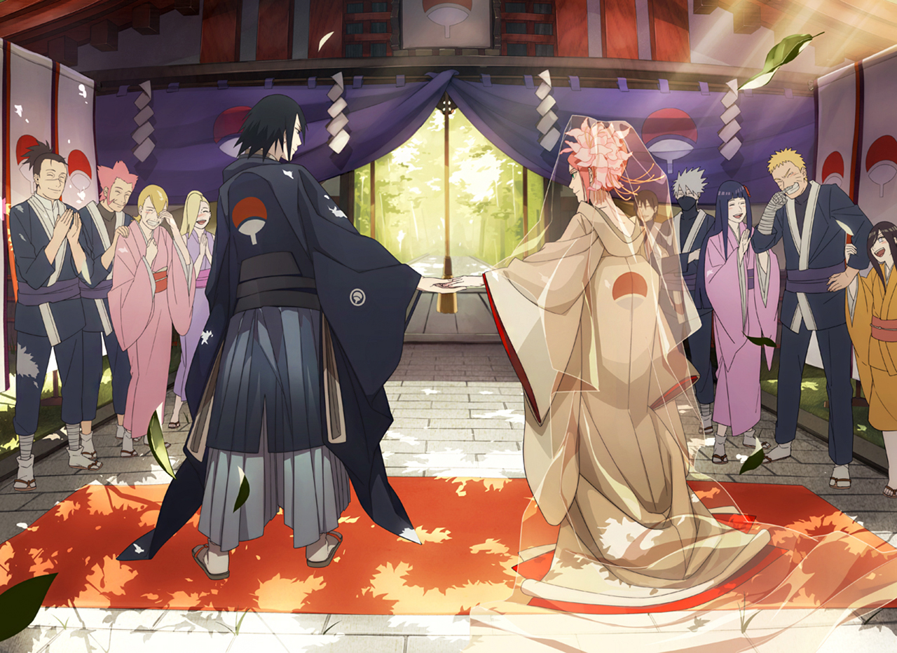 Sasuke and Sakura's Wedding by ミン (pixiv)