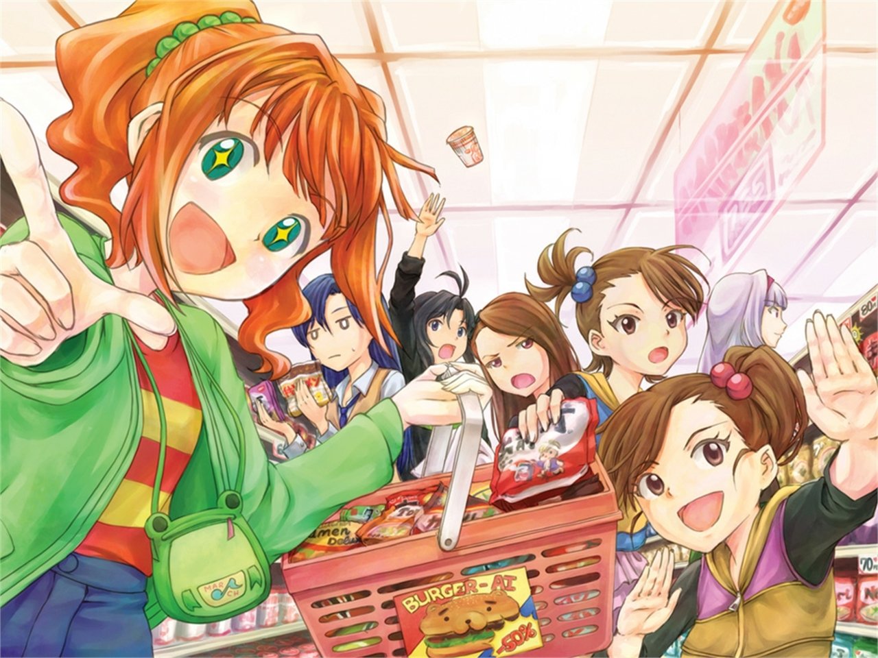 Takane Shijou Mami Futami Ami Futami Iori Minase Makoto Kikuchi Chihaya Kisaragi Yayoi Takatsuki Anime The iDOLM@STER Image