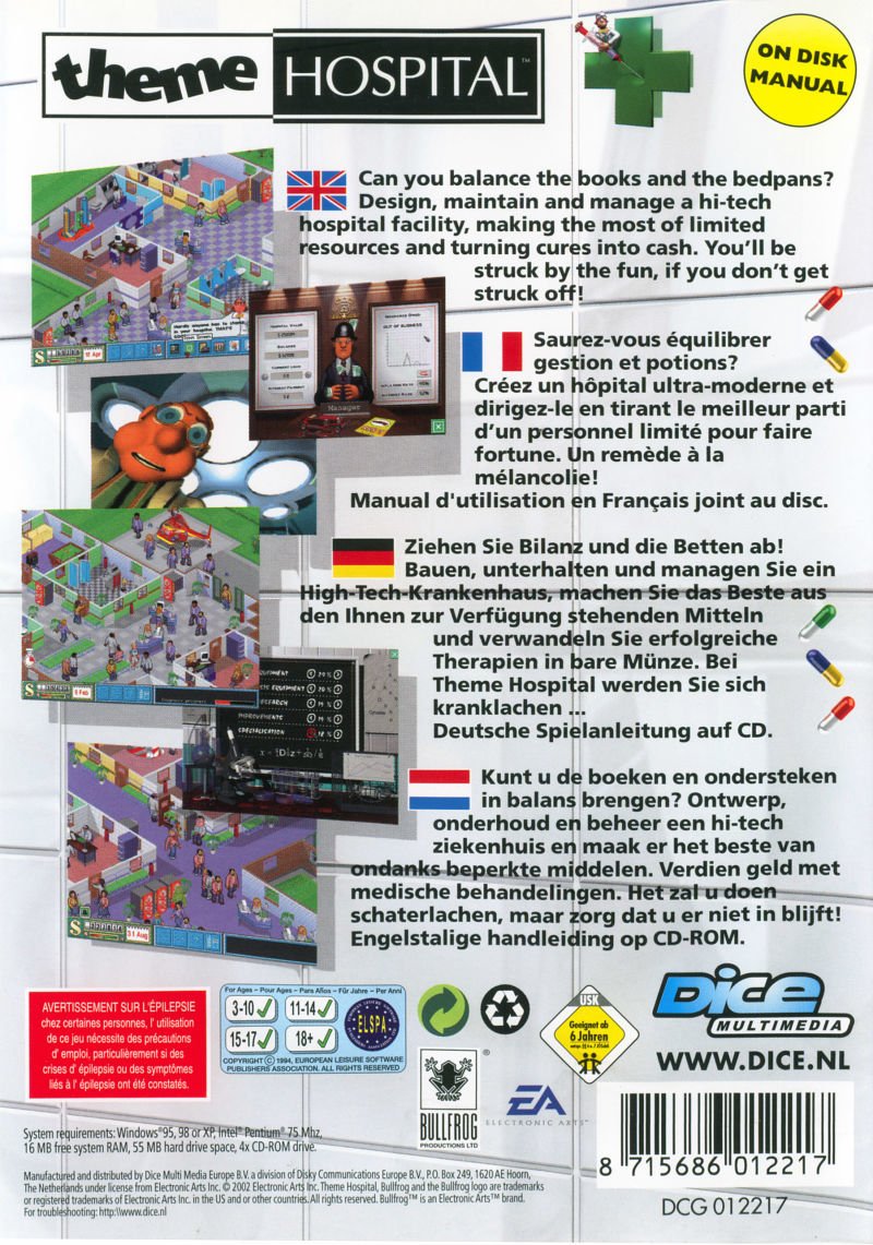 video game Theme Hospital Image