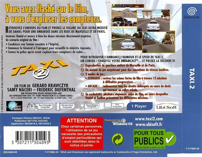 video game Taxi 2: Le Jeu Image