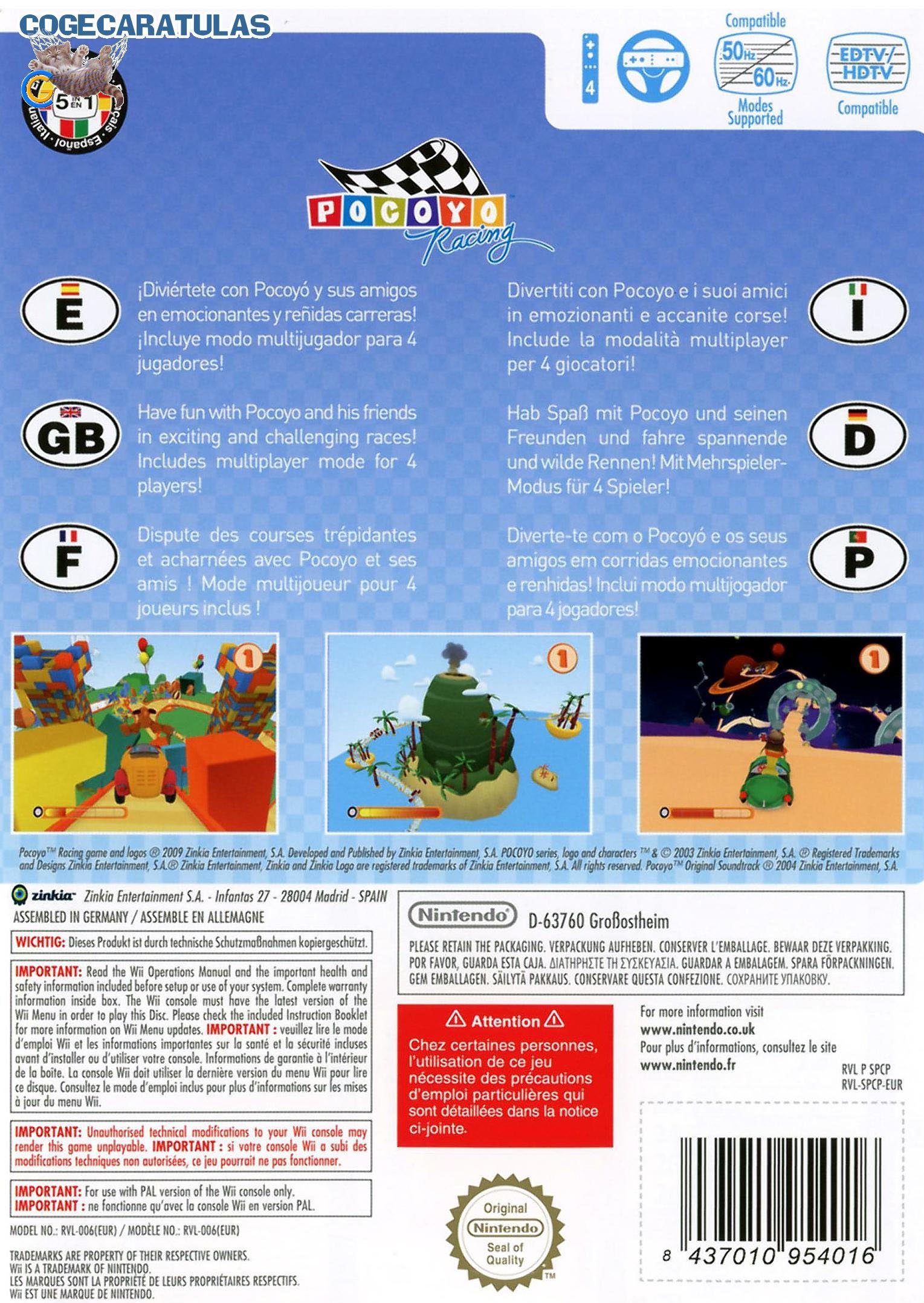 video game Pocoyo Racing Image