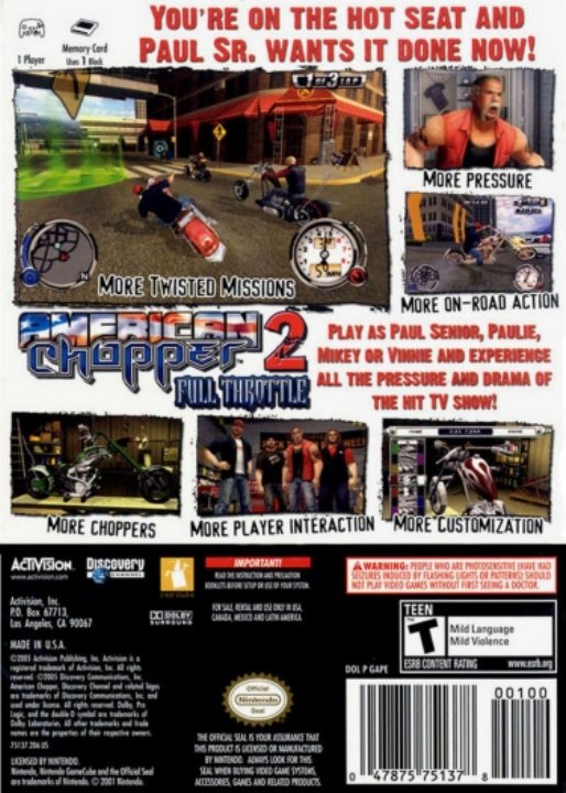 video game American Chopper 2: Full Throttle Image