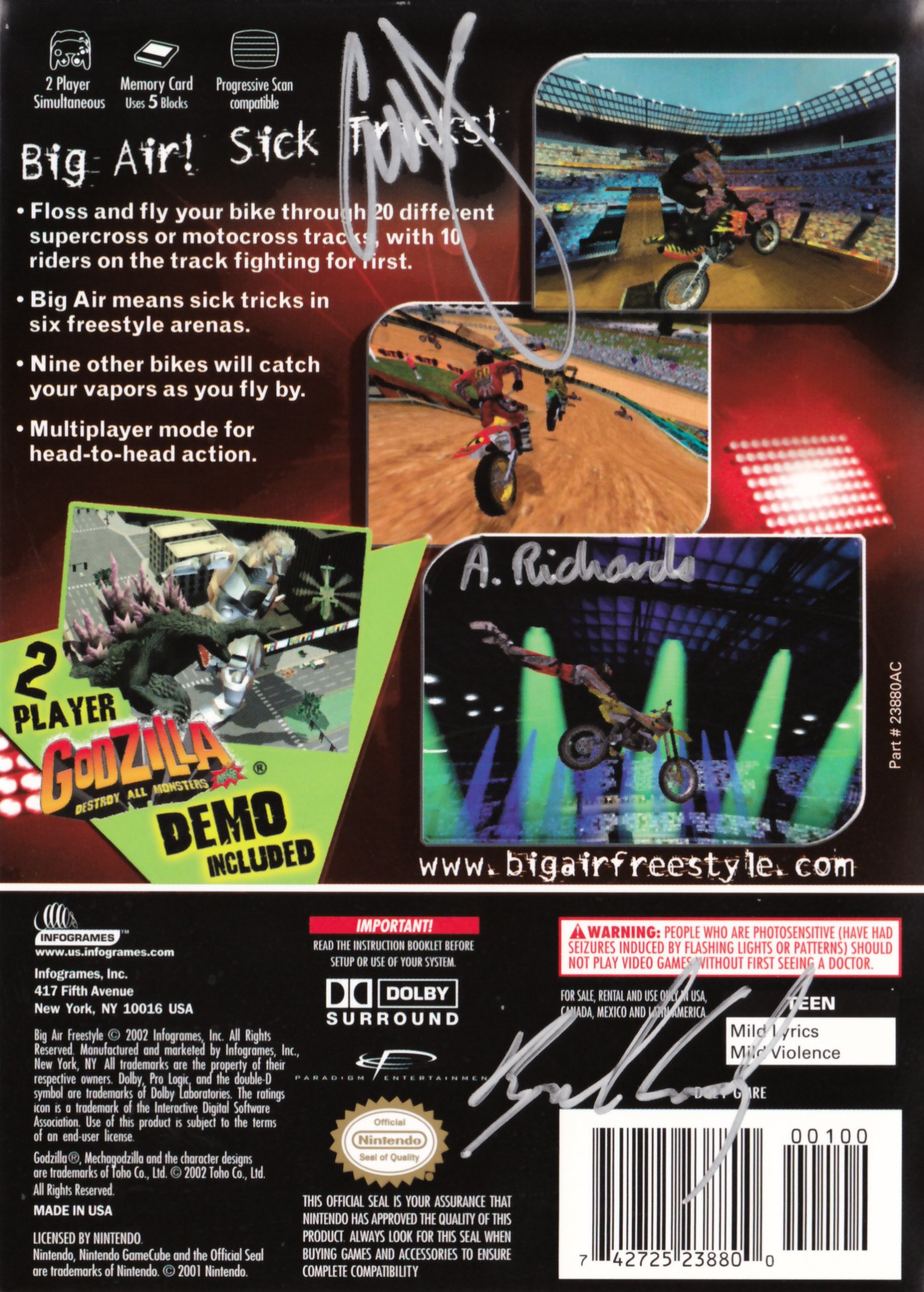video game Big Air Freestyle Image