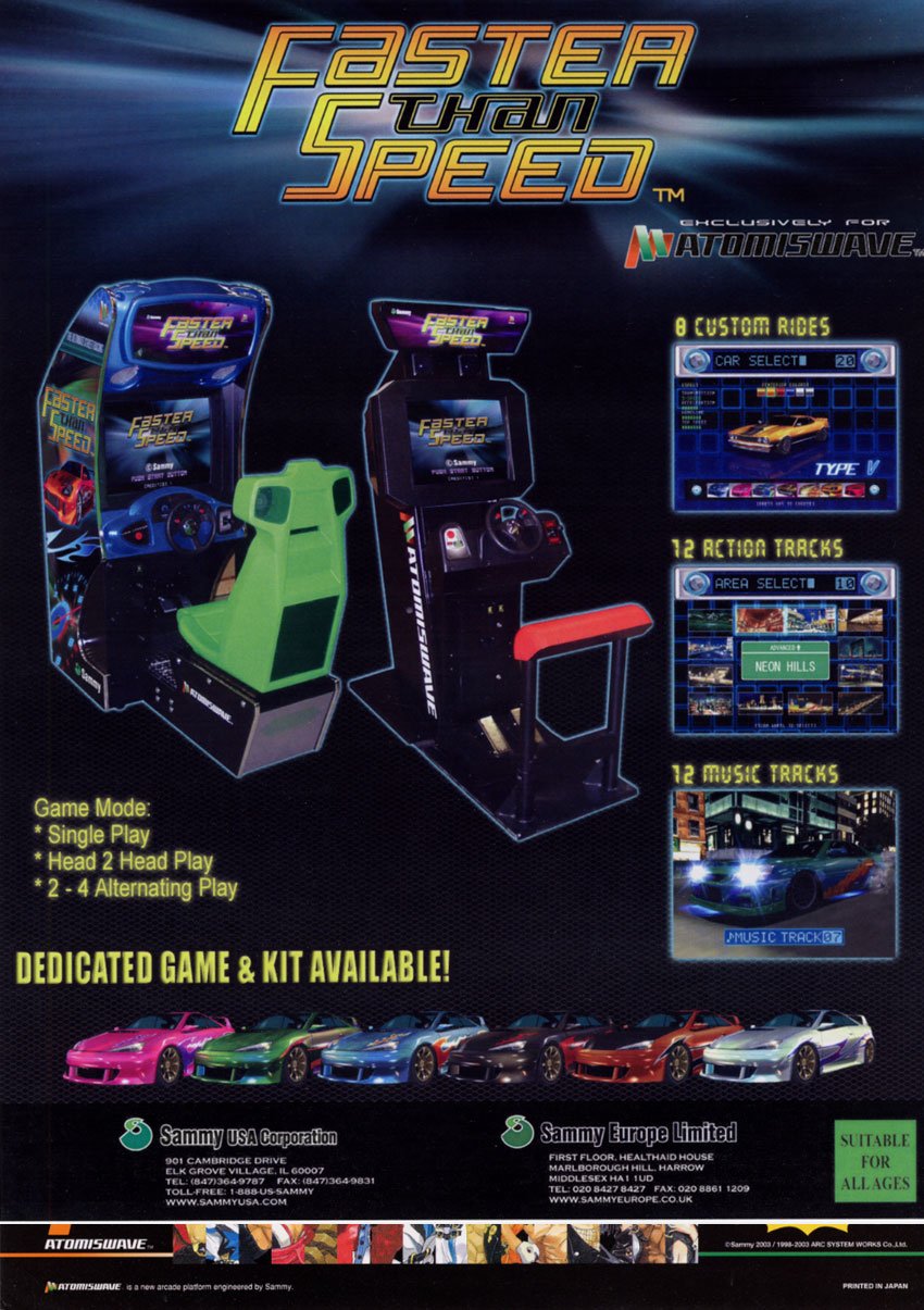 video game Faster Than Speed Image