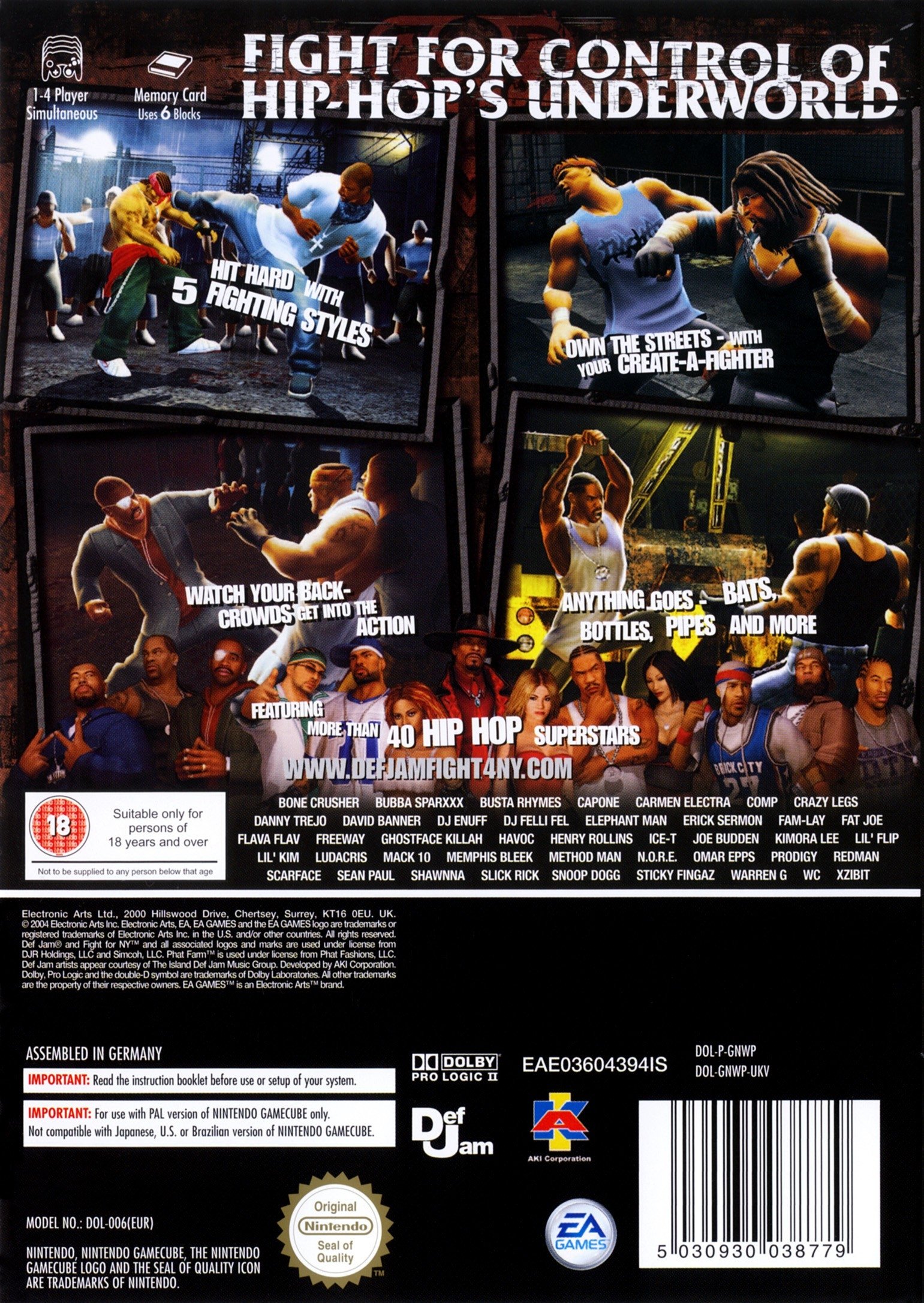 Def Jam Fight For Ny Video Game Box Art Id 39963 Image Abyss