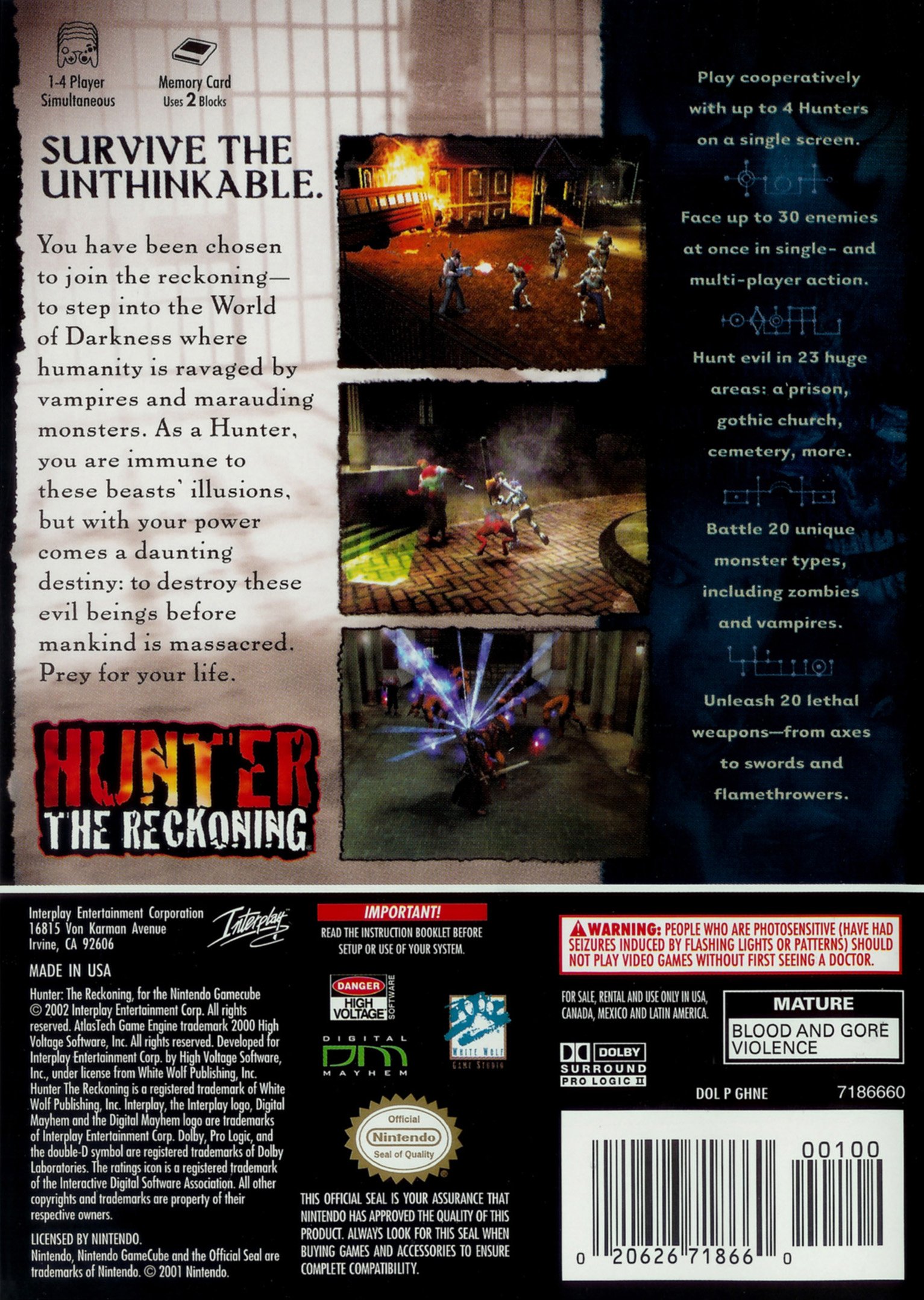 video game Hunter: The Reckoning Image