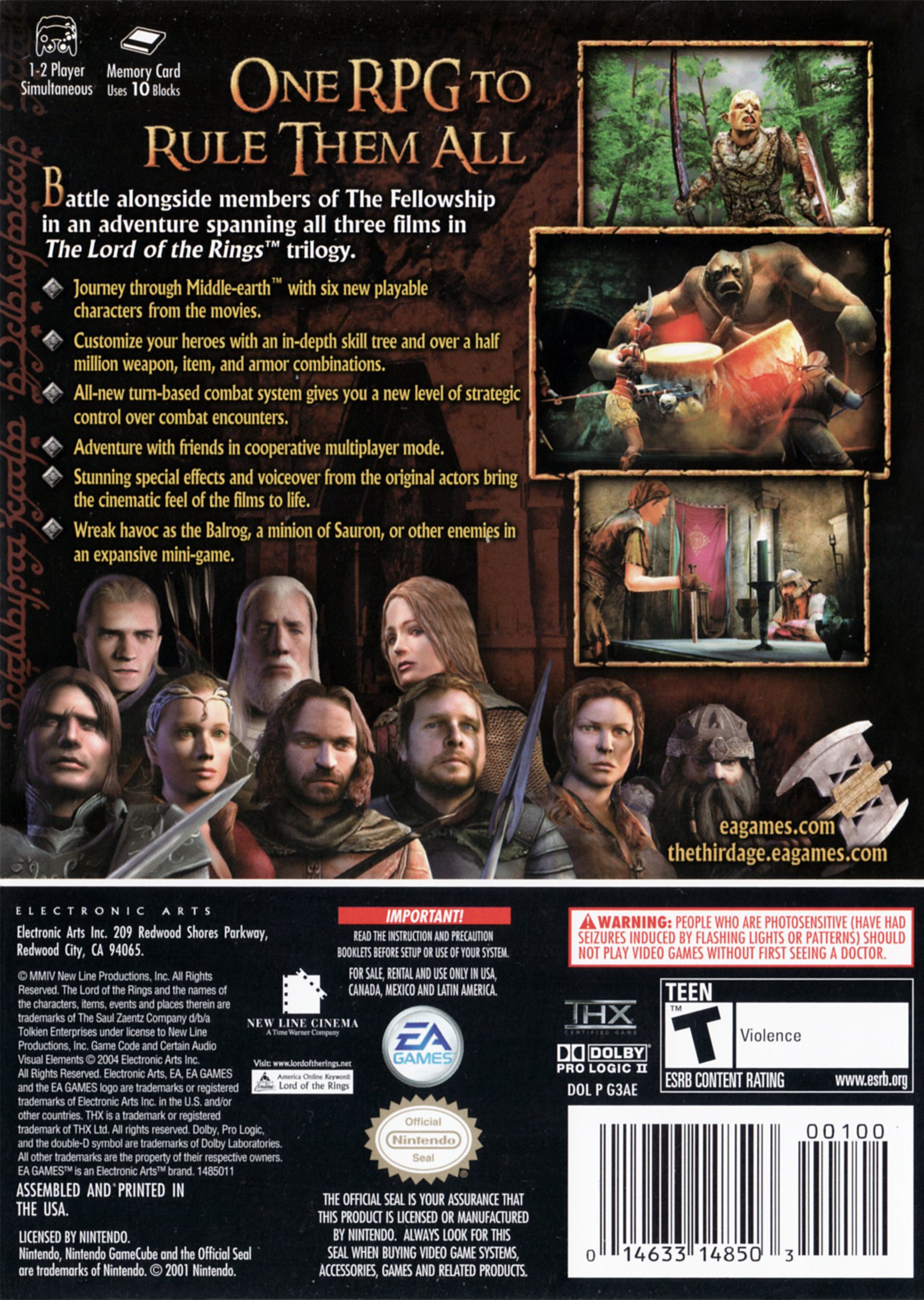 video game The Lord of the Rings: The Third Age Image
