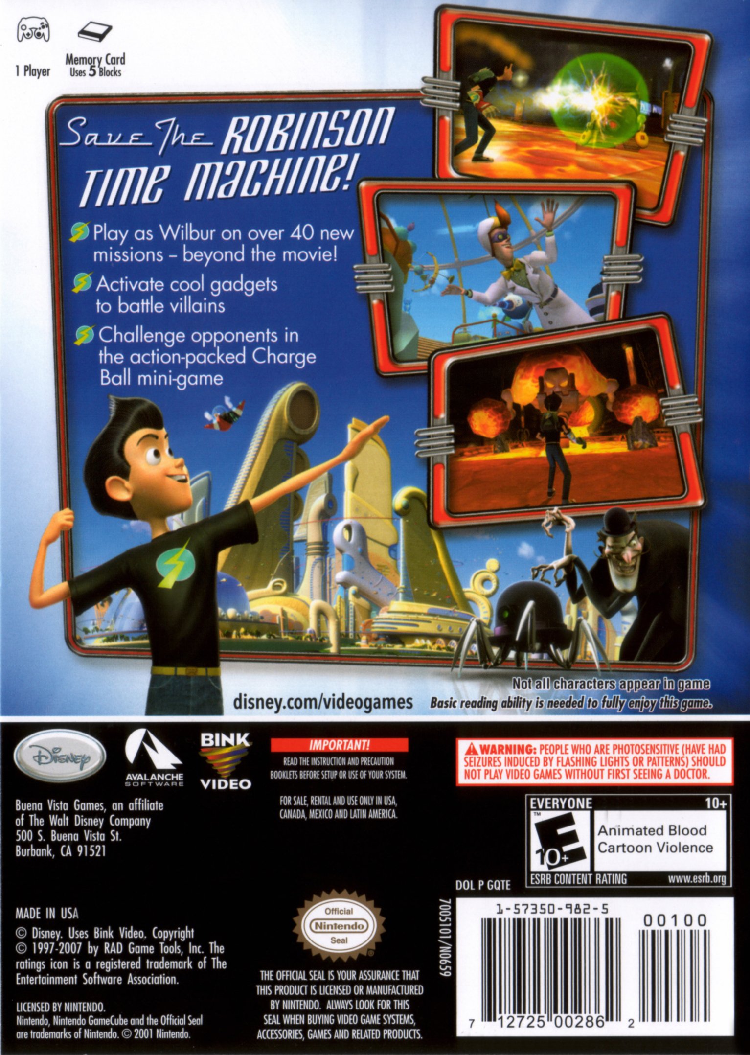 video game Disney's Meet the Robinsons Image