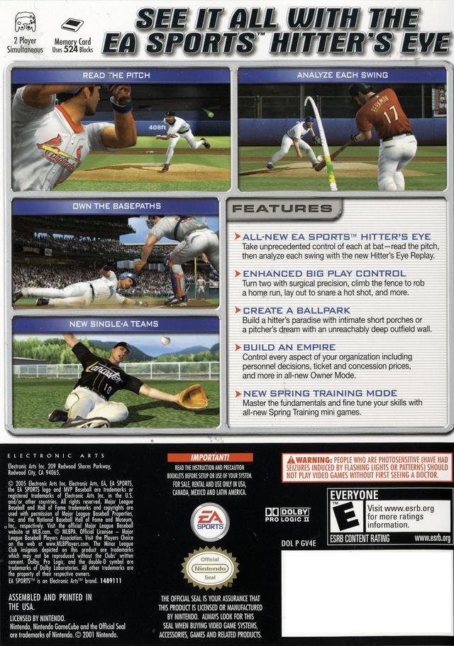 Mvp Baseball 05 Video Game Box Art Id Image Abyss