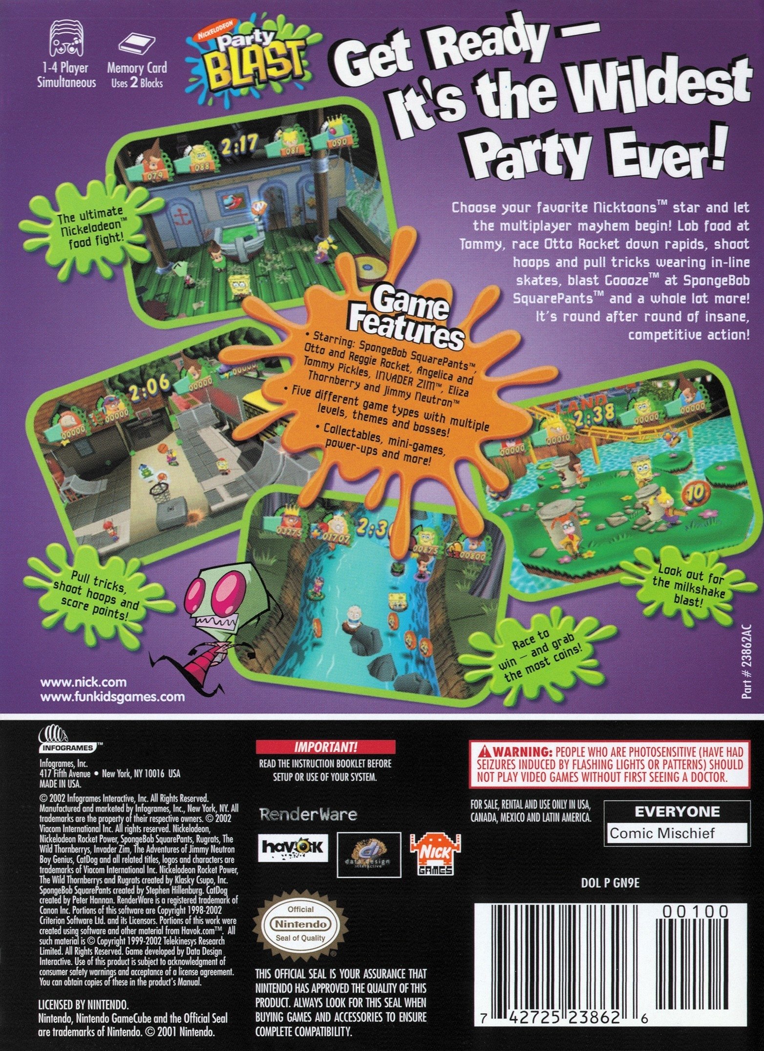 nickelodeon party blast pc game