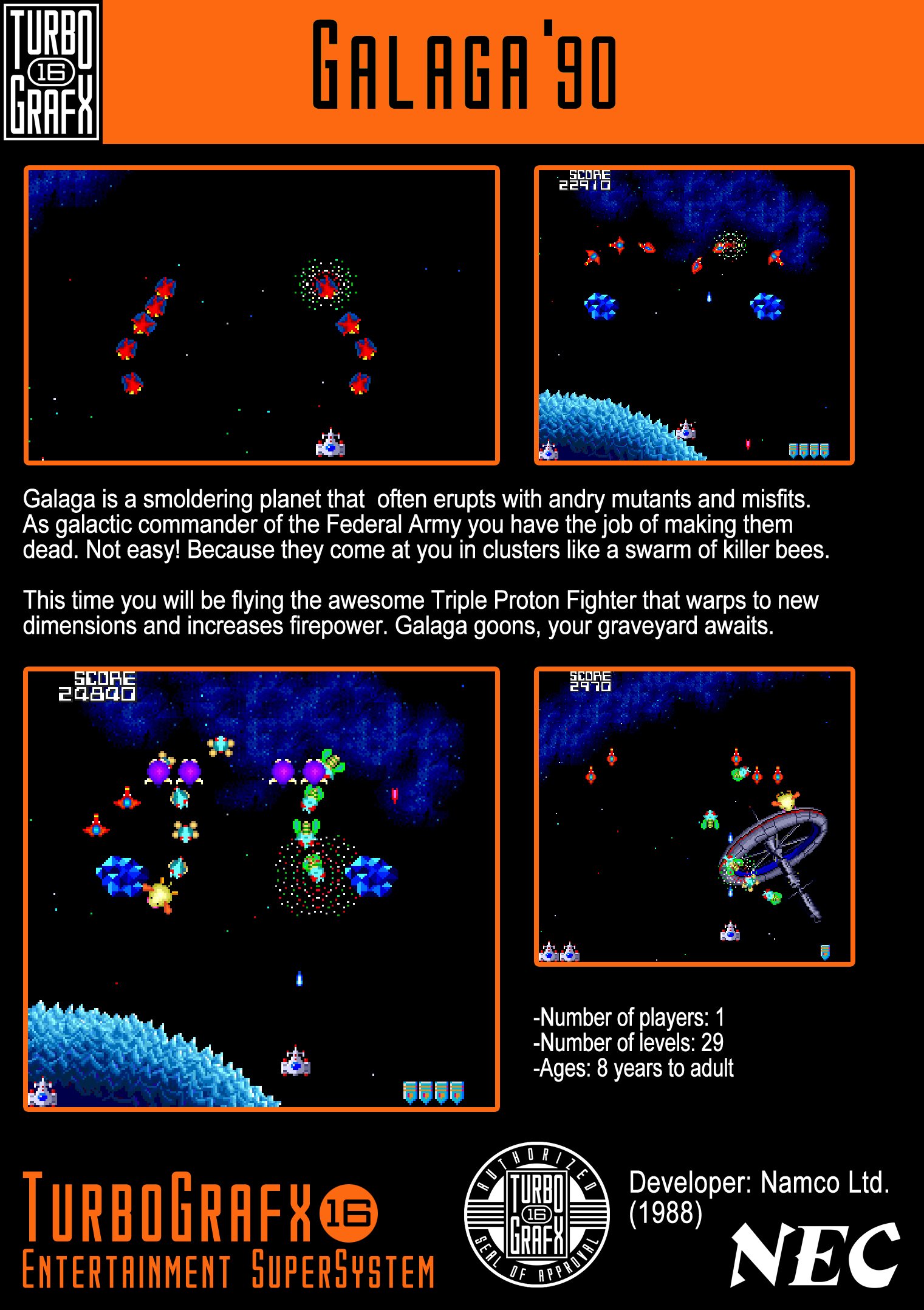 video game Galaga '90 Image