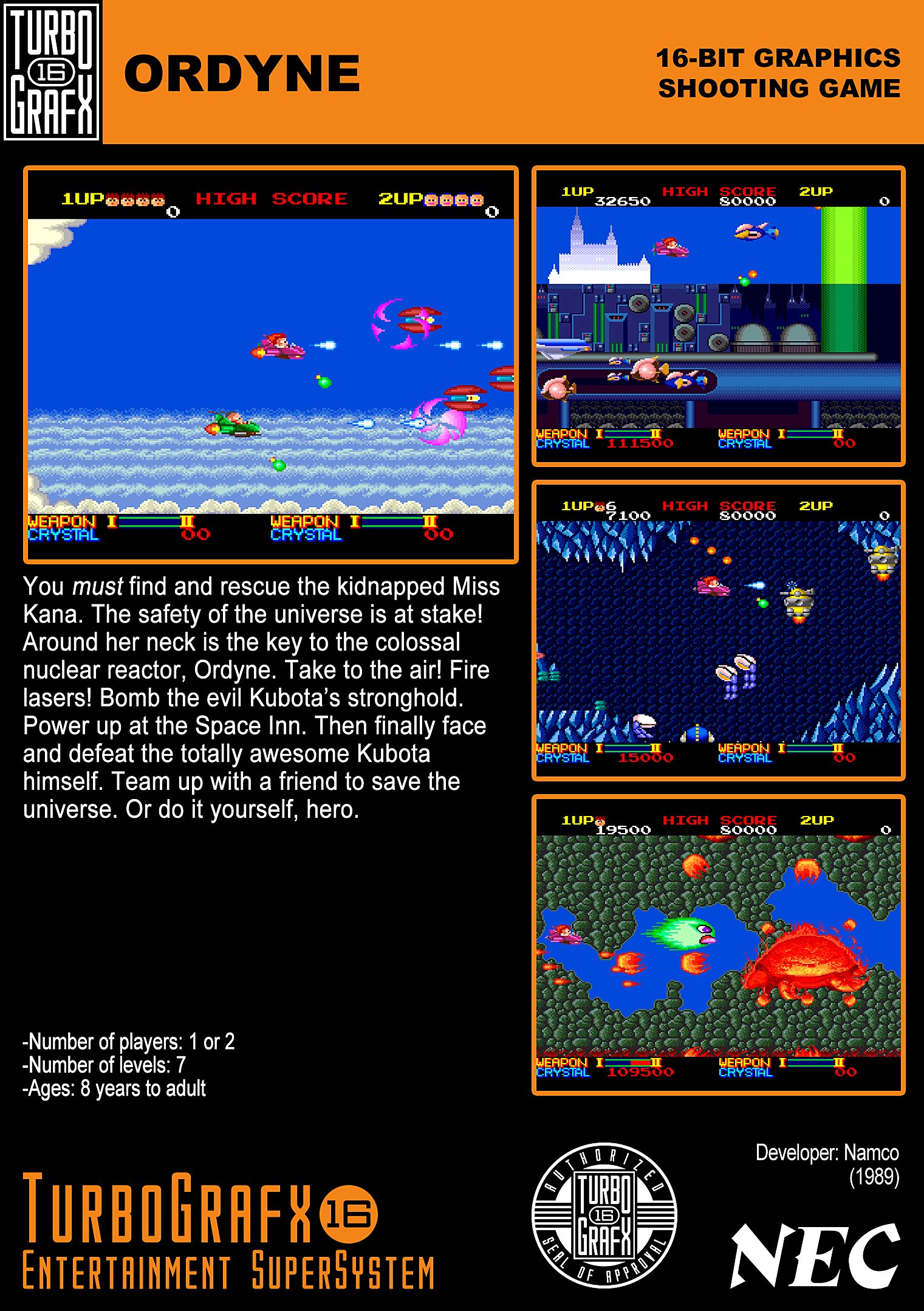 video game Ordyne Image