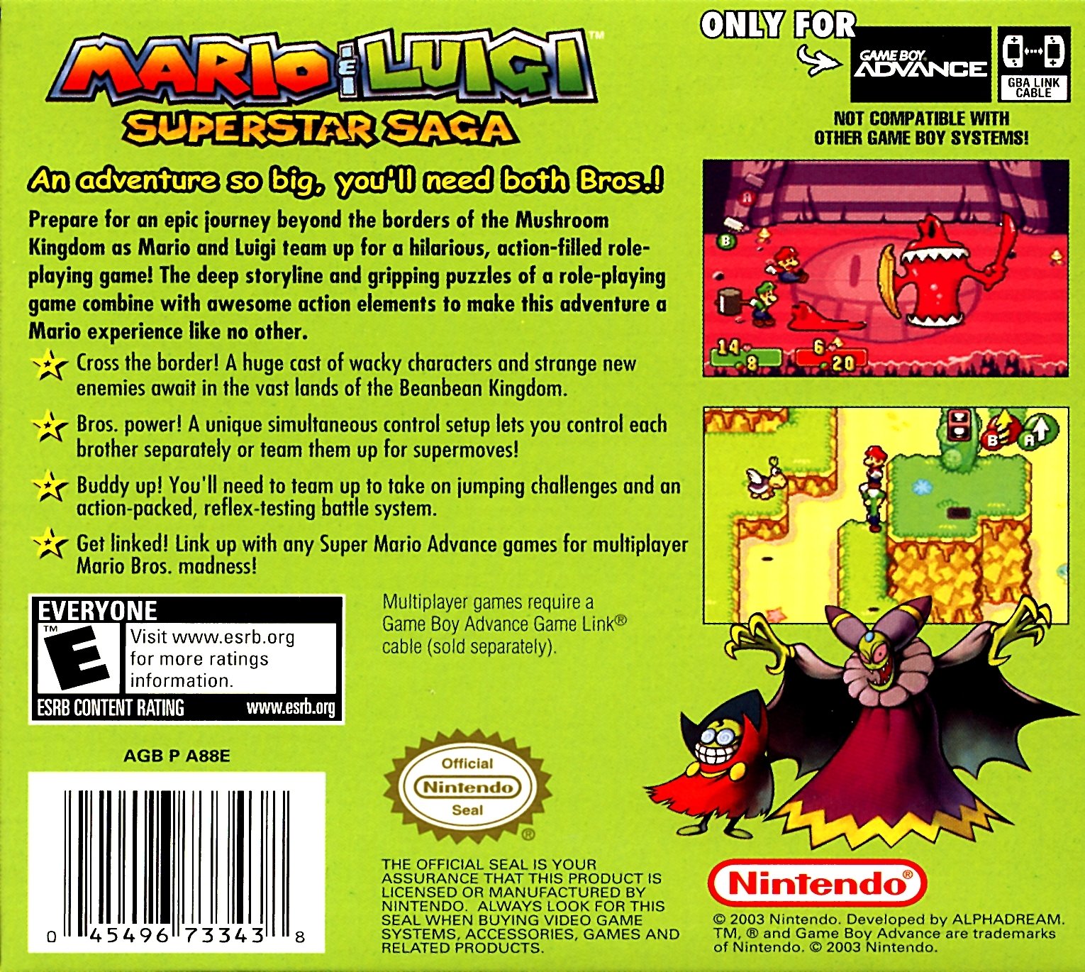 video game Mario & Luigi: Superstar Saga Image